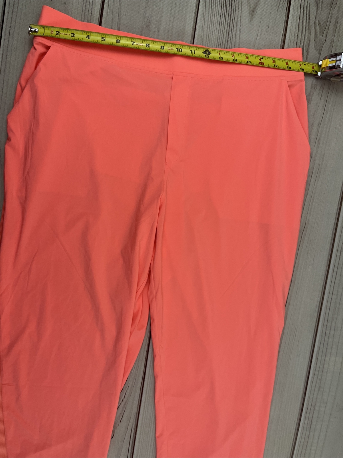 Athleta Brooklyn Ankle Pants Summer 2022 Coral Stretch Pull On Women’s Sz 18