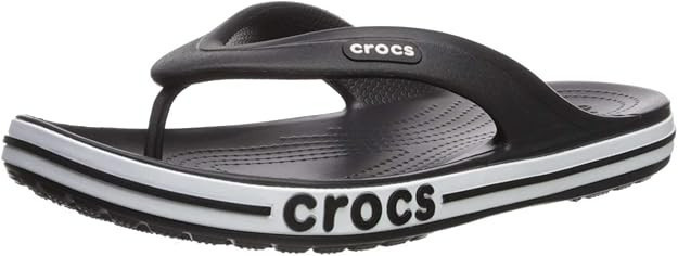 CROCS Unisex Bayaband Flip Flop Sandal, Black, M9/W11 – Brand New