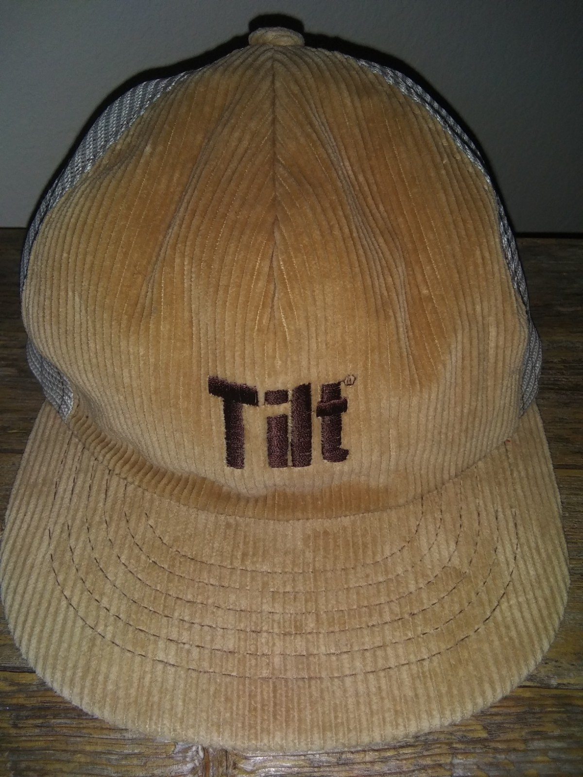 Vintage Tilt Corduroy Hat Skateboard Inspired Streetwear Skating Brand Mens Cap