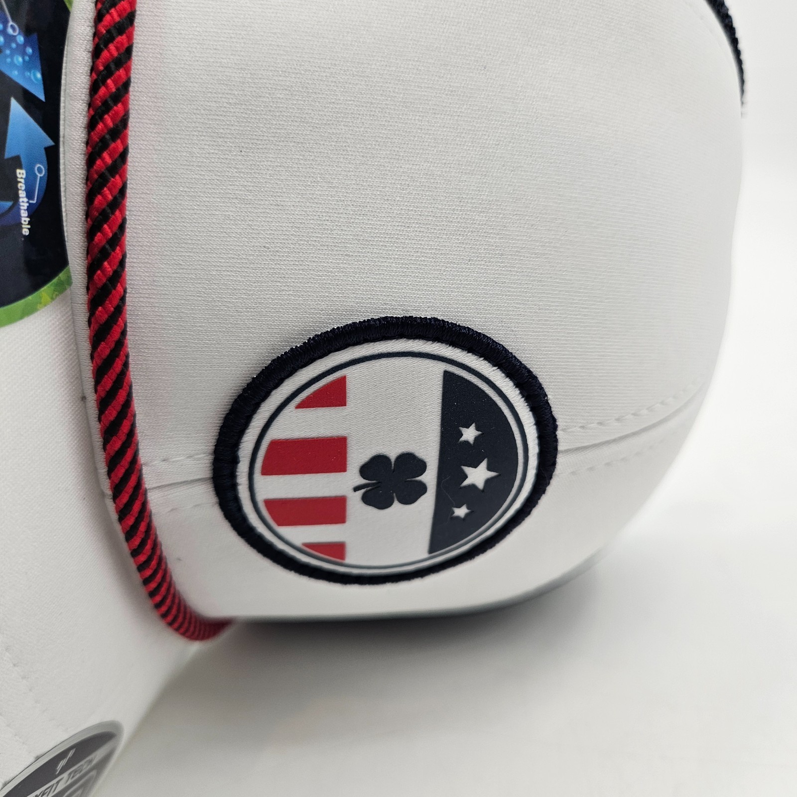 Black Clover Loyal Hat White Navy Snapback Mesh Flexfit Tech 110 American NEW