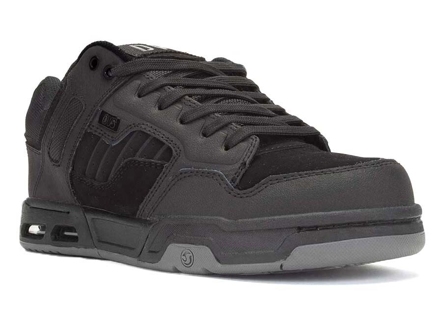 Mens DVS Enduro Heir Skateboarding Shoes NIB Black Black Nubuck