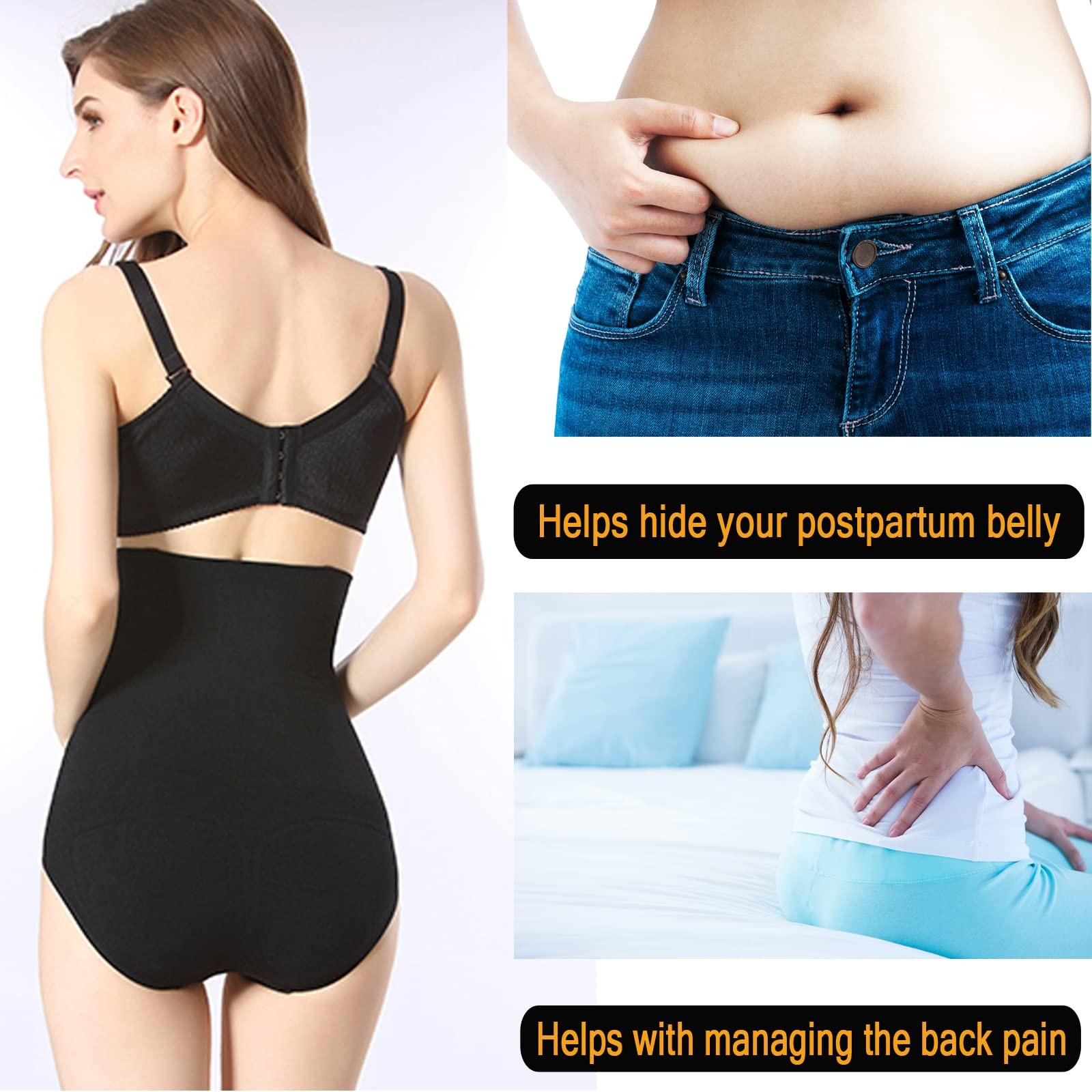 Women’s High-Waisted Tummy Control Shapewear Panties Slimming Waist Support USA