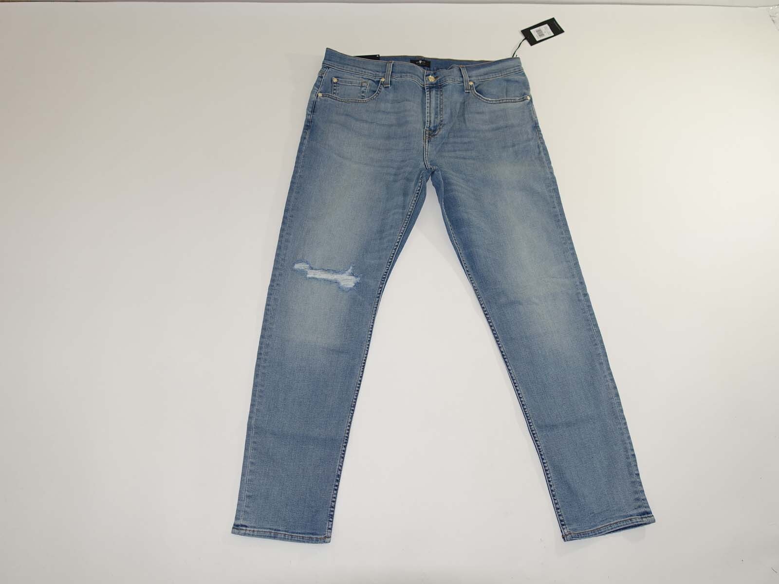 7 For All Mankind Men’s Adrien Slim Tapered Jeans Size 36 x 32 NWT Laguna Wash
