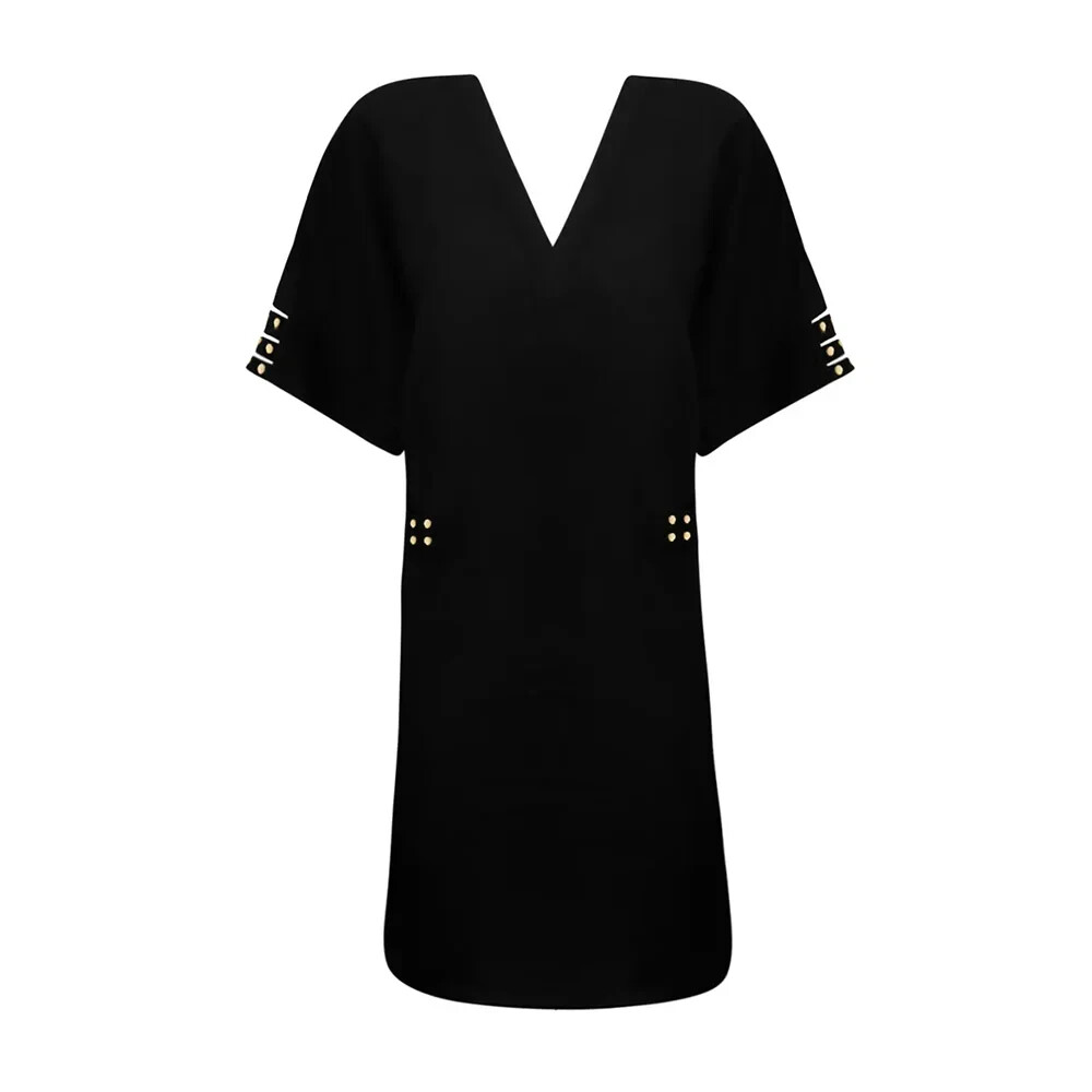 Lise Charmel Eclat Rock Long Kaftan Women’s Small Black NWT ASB6670