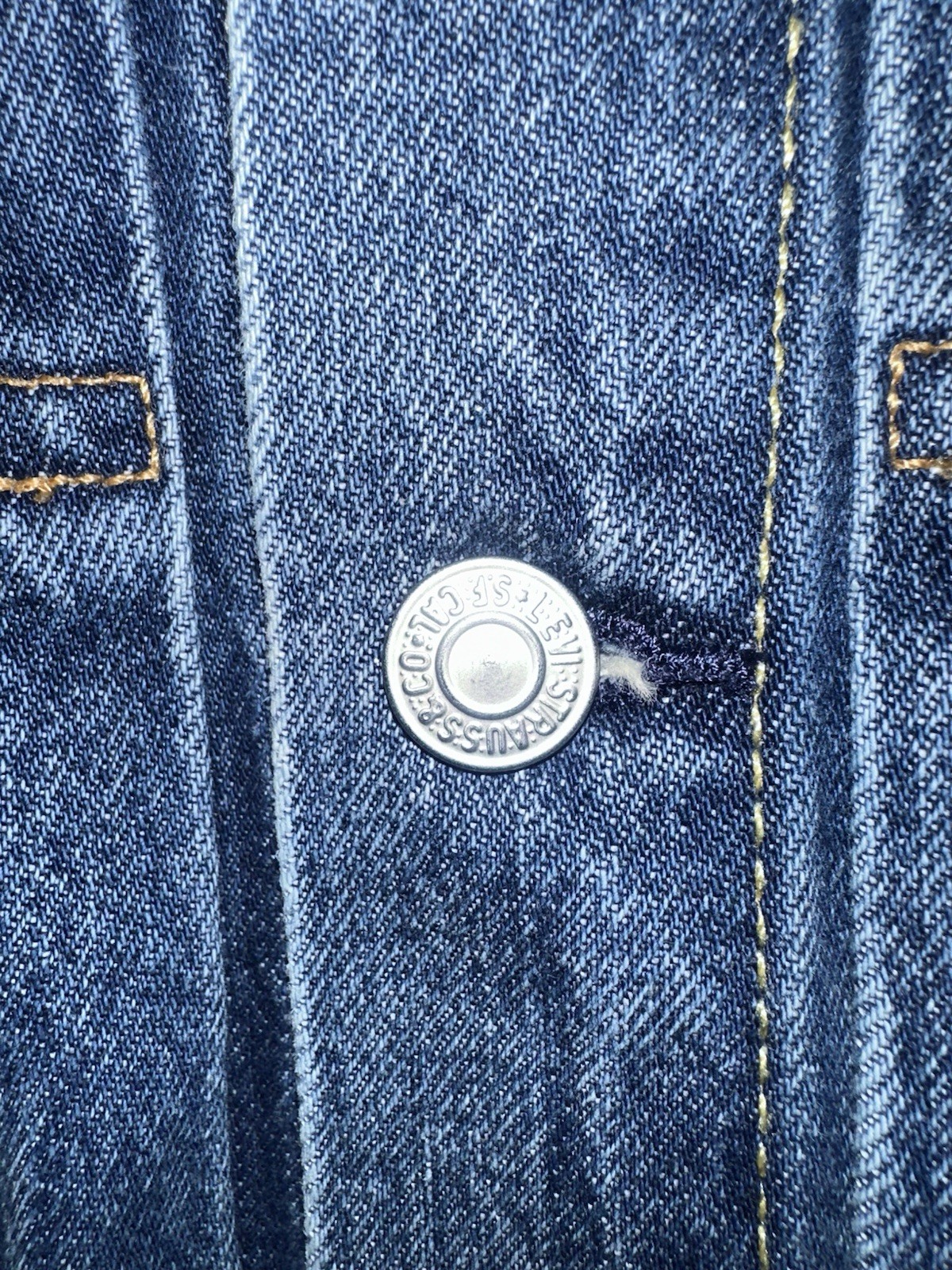 Levi’s Type 1 Style Trucker Denim Jacket Men’s XXL Relaxed Blue Jean Coat EUC