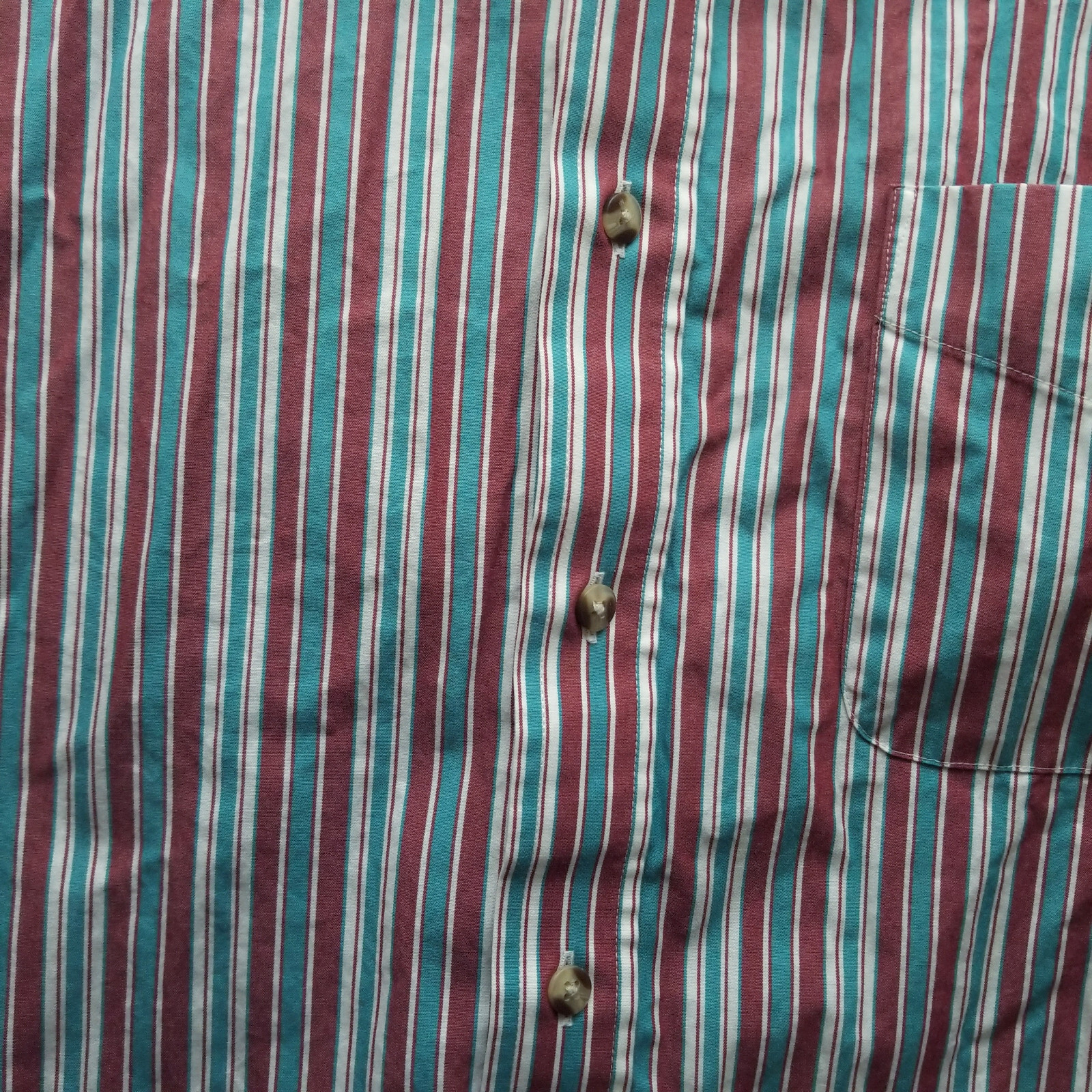 Scandia Woods L Striped Multicolor Button-Down Shirt 50.25″ 28.75″ 10.25″