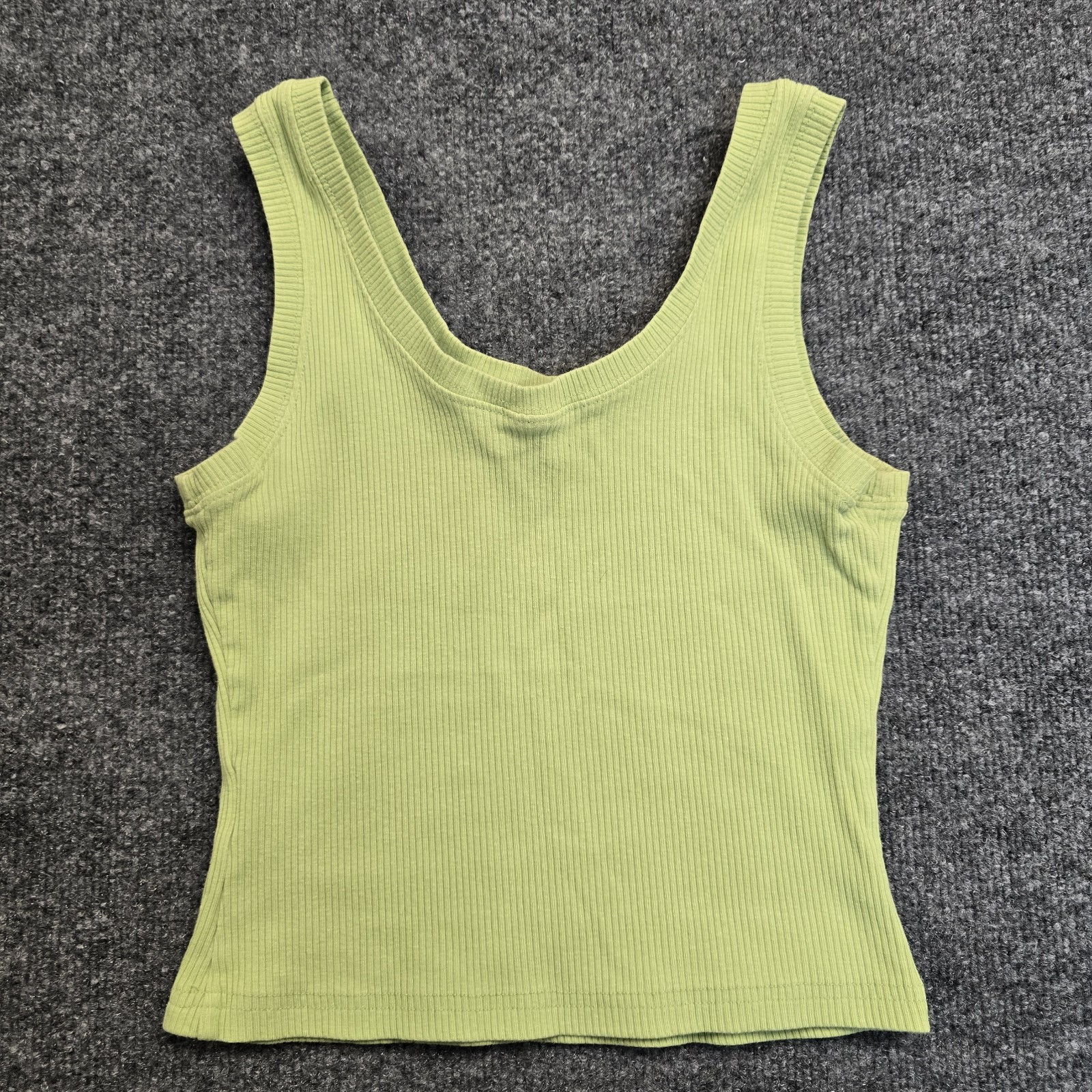Vintage Nike 90s Center Swoosh Neon Green Women’s Tank Sleeveless Top Shirt XS-S