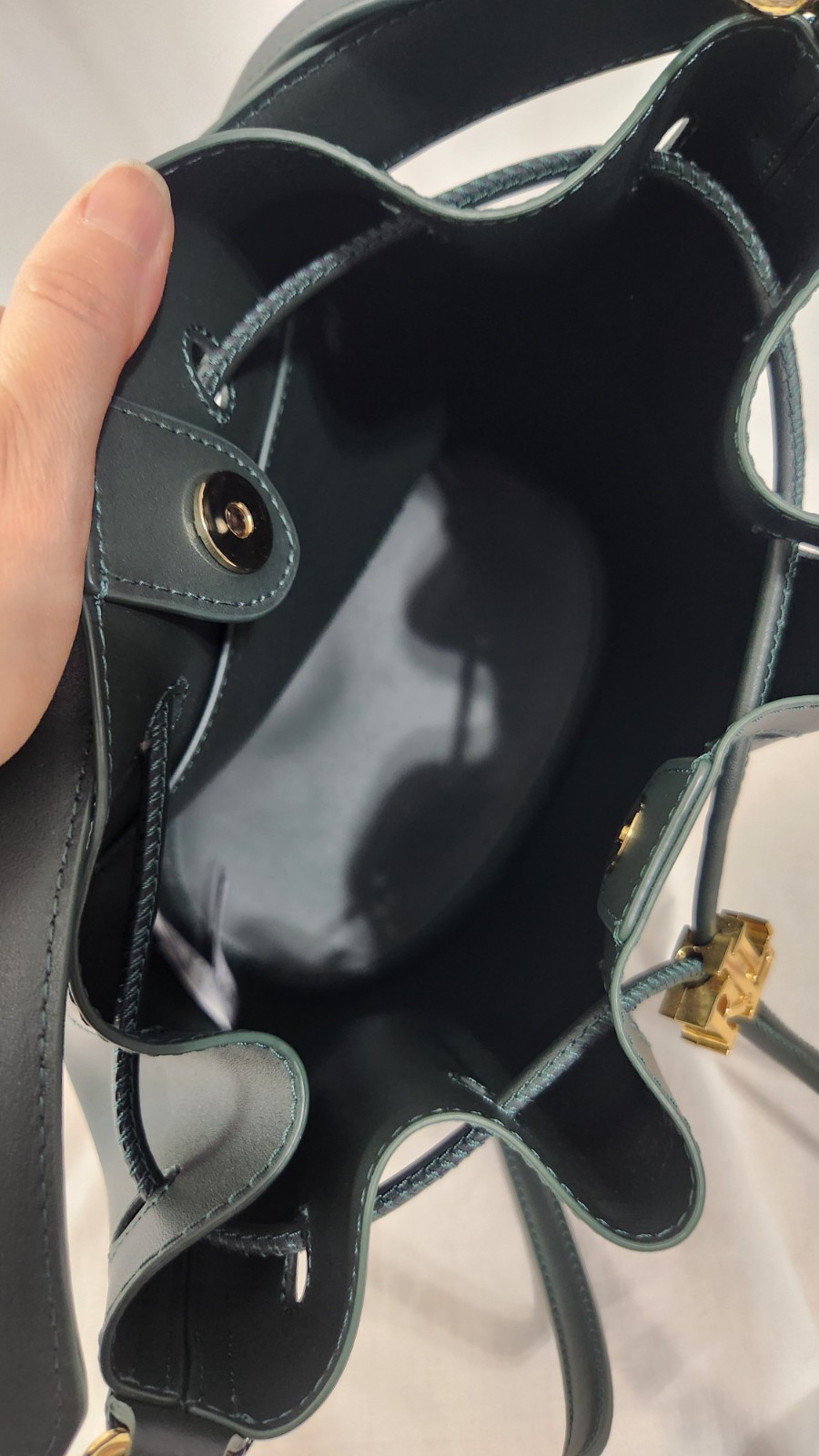 Lauren Ralph Lauren Andie Medium Leather Women’s Tote Bag Green New Without Tags