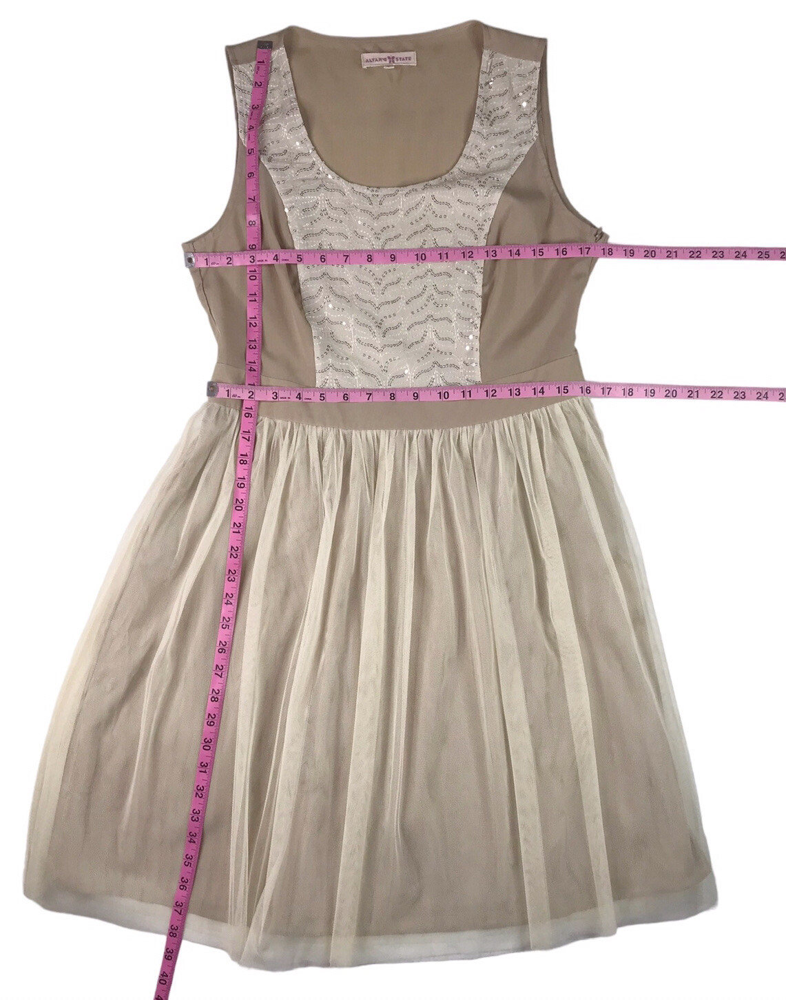Altar’d State Sequins Tulle Fancy Dress Whimsy FairyCore SZ L Dance Party Dance