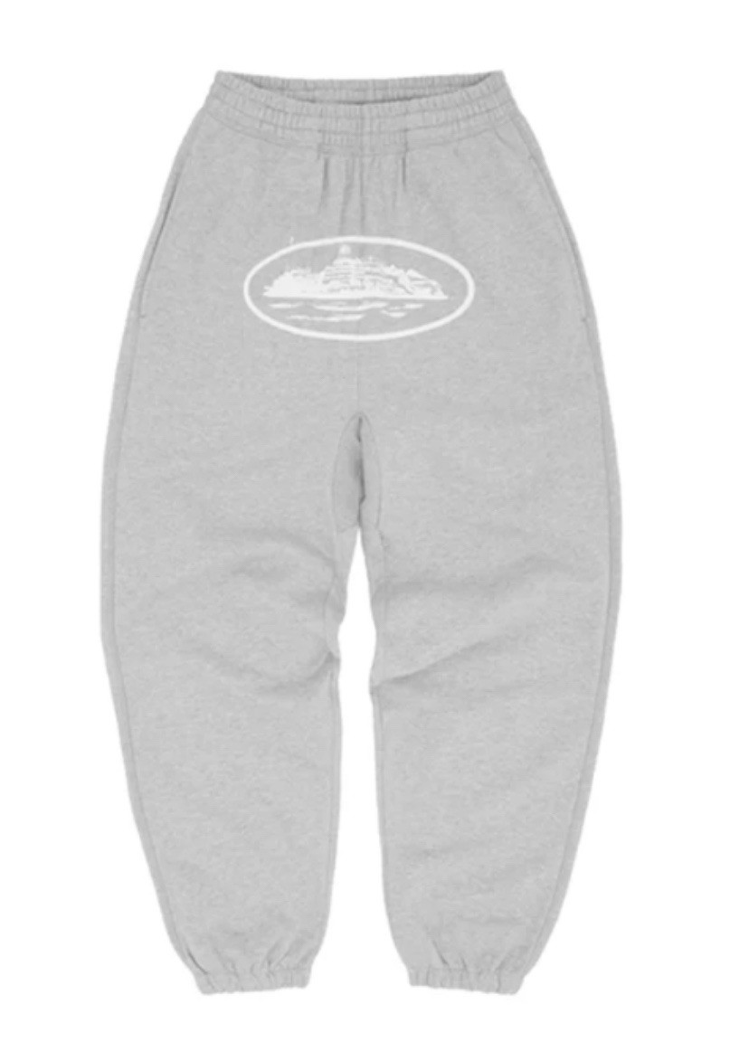 Corteiz Alcatraz Unisex Sweatpant Grey Sz:S NWT