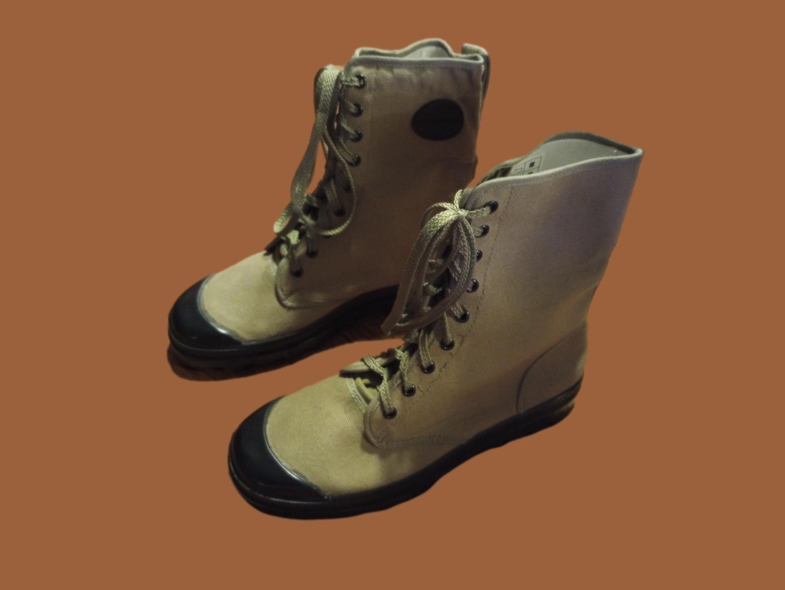 FRENCH STYLE JUNGLE COMBAT BOOT CANVAS COMMANDO SIZE 13