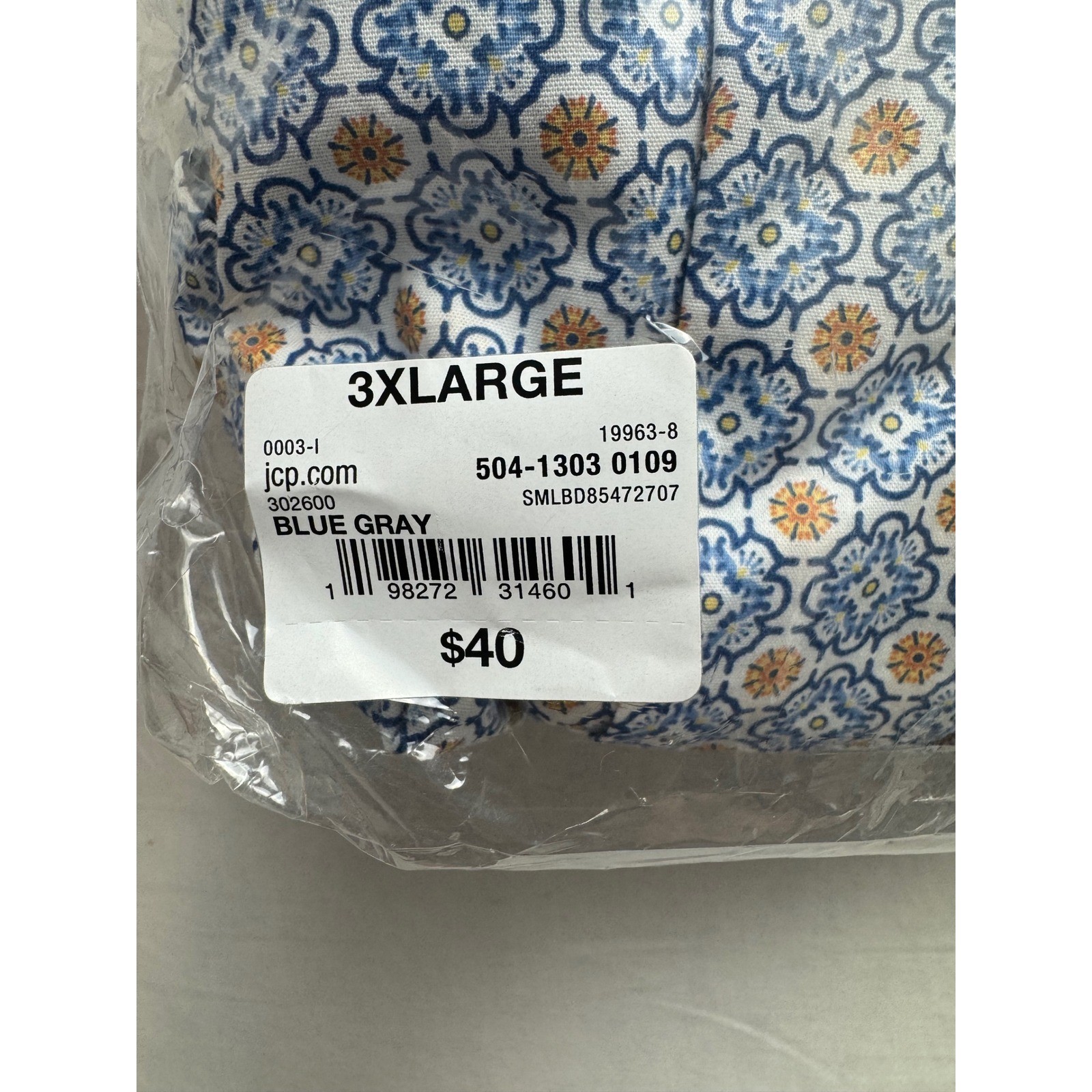 Stafford Mens 4 Pack Big & Tall Woven Boxers 3XL Blue Gray Cotton