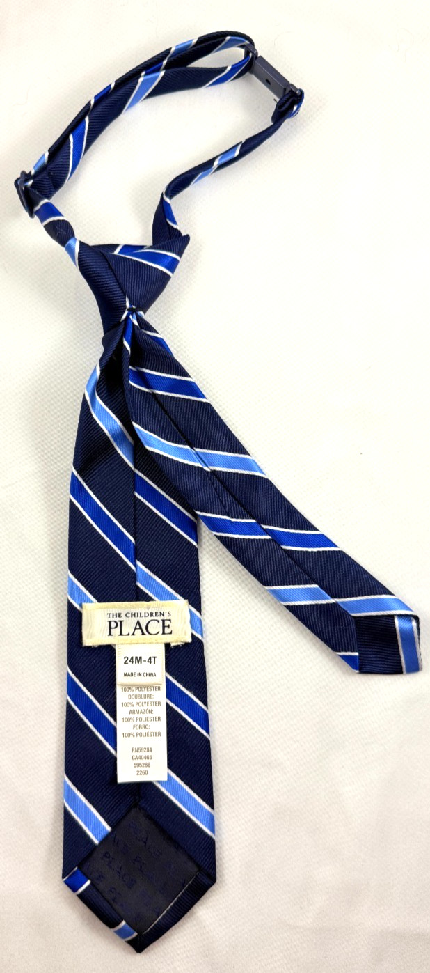 The Children’s Place – 24 mo-4T – Adjustable with Buckle – Tie – Blue Stripes