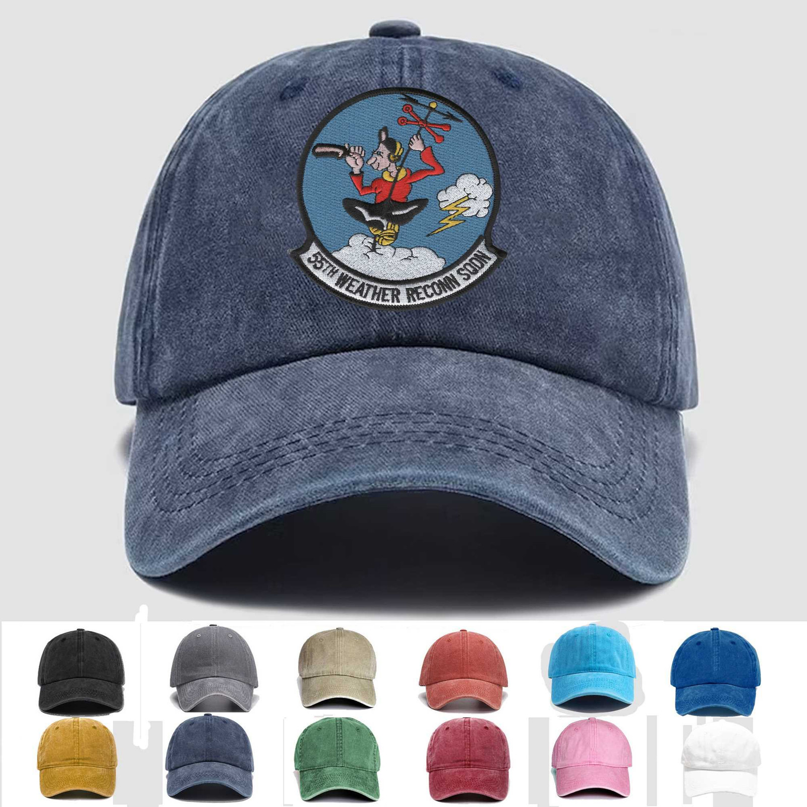 Custom Embroidered Hat 55th Weather Reconnaissance Squadron, Veteran Cap, Gift