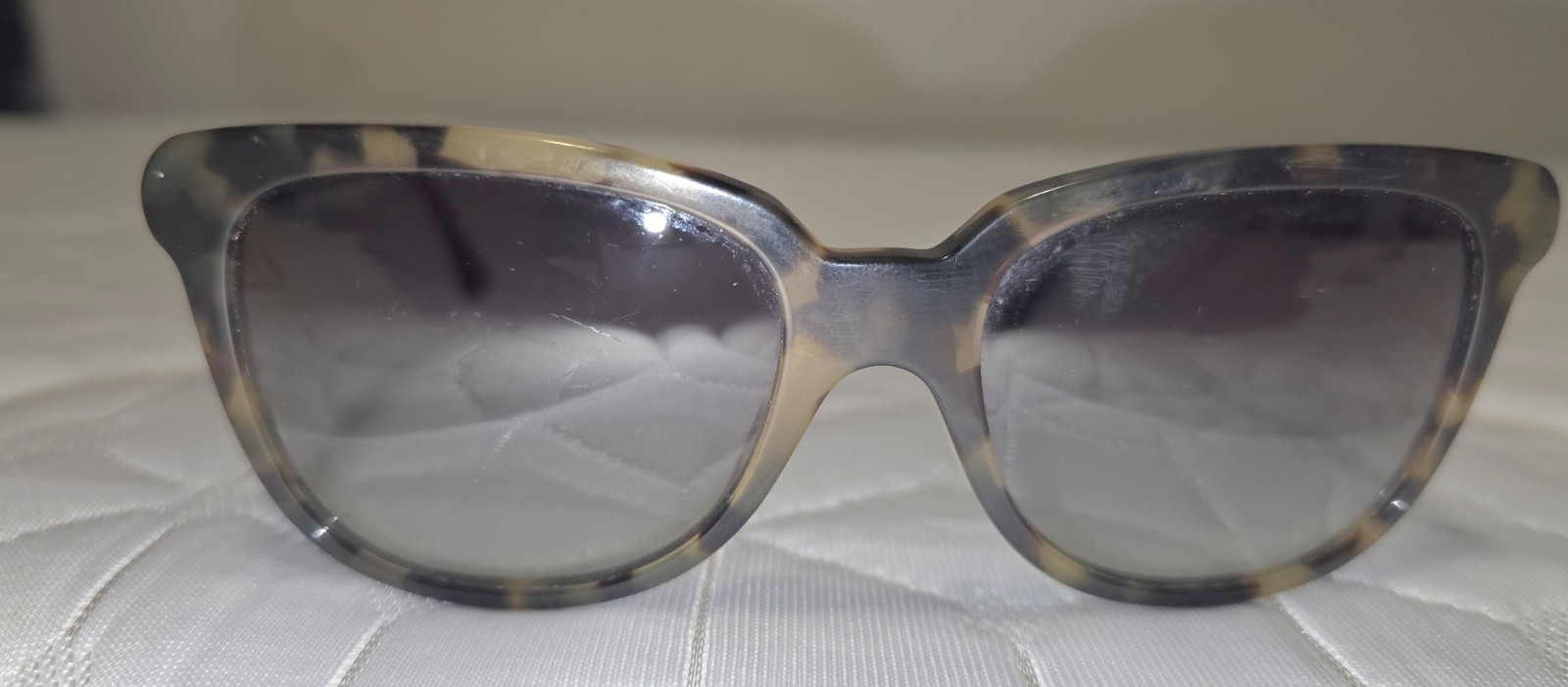 Burberry B 4157 3418/8G Tortoiseshell Cat Eye Sunglasses Gray Gradient 140mm