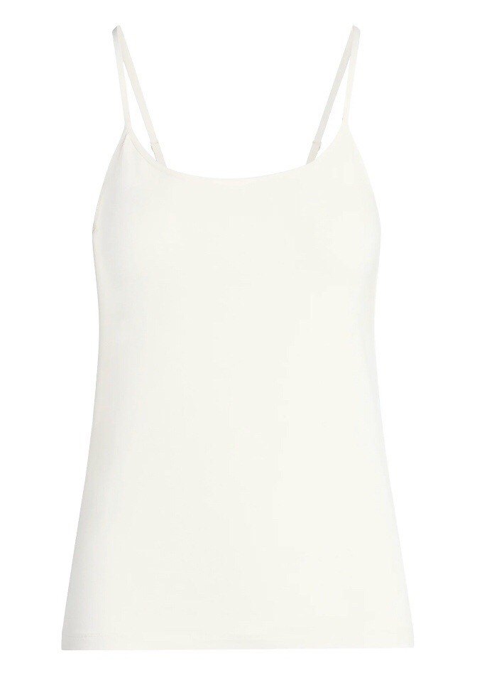 TIME and TRU Womens Cami Top Size Large 12-14 Cream Adjustable straps New