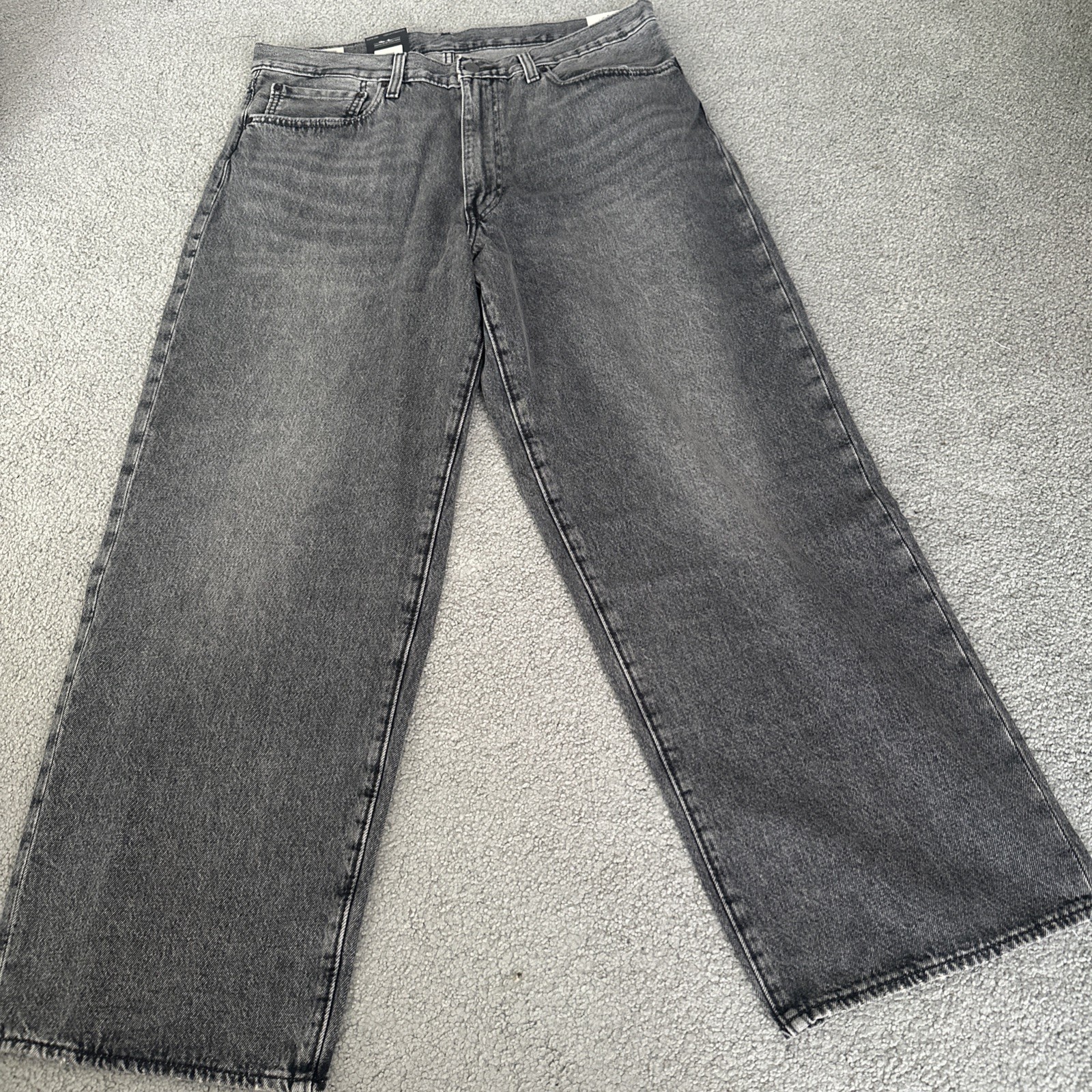 Levi ‘s Premium Men’s 578 Baggy Throughout Denim Jeans Sz. 36Wx32 Gray New