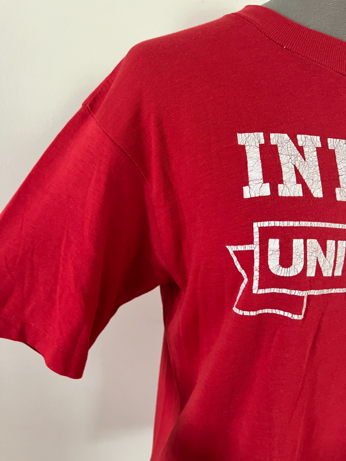 VTG Indiana University Sz L 80s Single Stitch Crewneck Tee