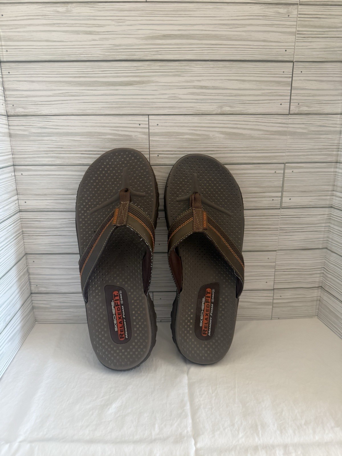 Skechers Men’s Relaxed Fit Sandals, Size 12