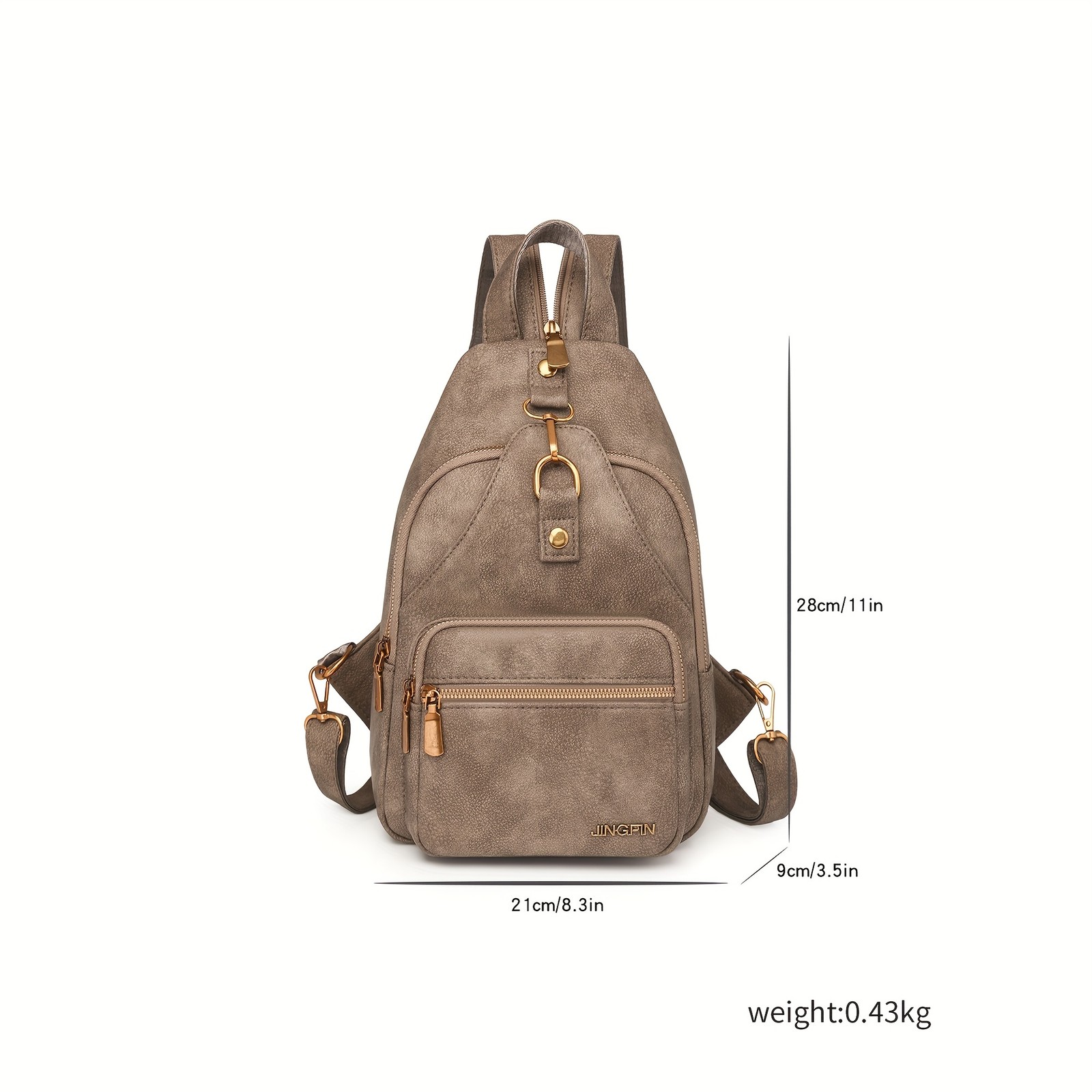 Multifunctional fashionable backpack, double-shoulder bag, daily backpack