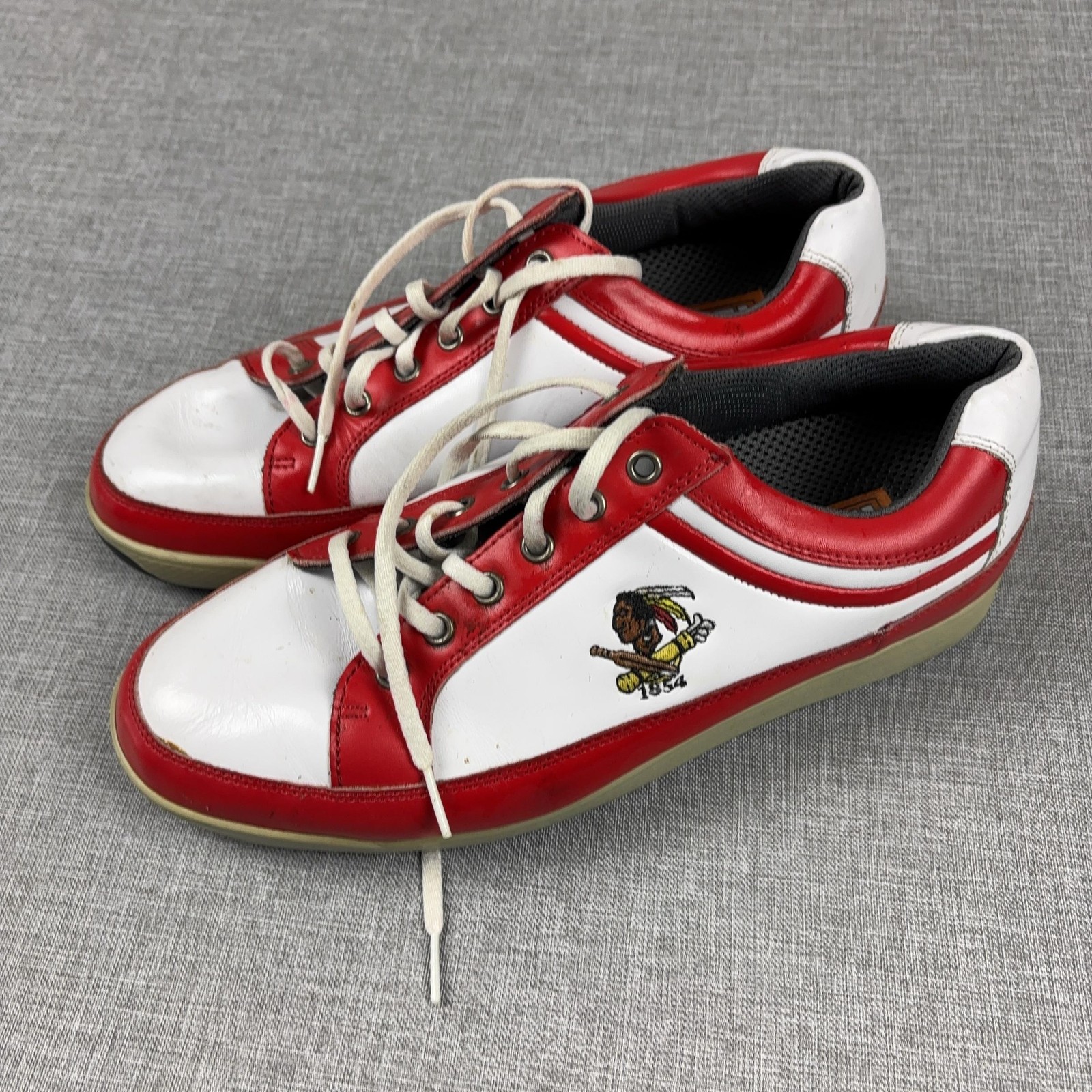 FootJoy Shoes Mens Size 9.5 W White Contour Leather Philadelphia Criquet Club