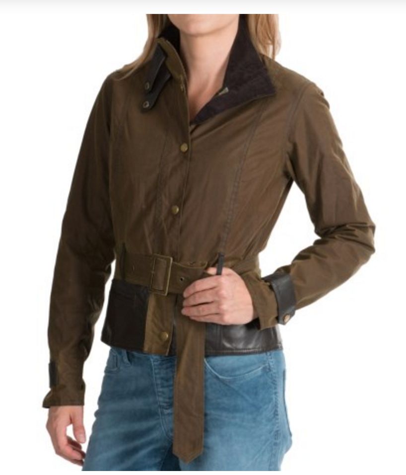 NWT BARBOUR Drayton Waxed JACKET, WATER PROOF, BROWN UK18 US14