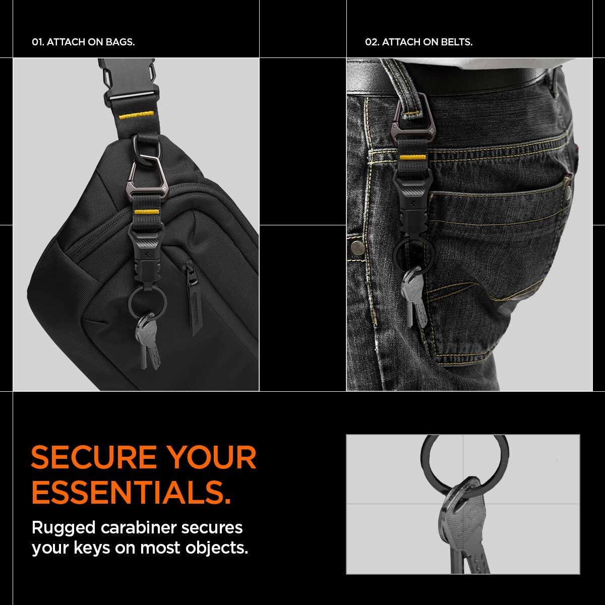 Spigen Key Accessory Carabiner ( Magnetic Keychain )