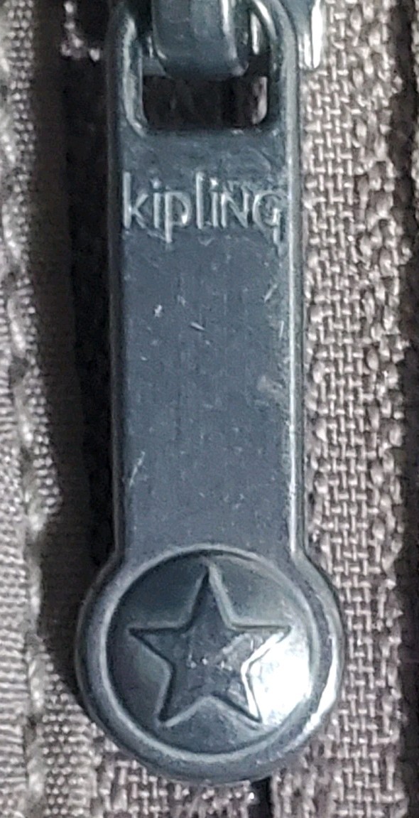 Kipling Crossbody Bag Small Black Fold Over w Gorilla ID/Card Slots Adj Strap