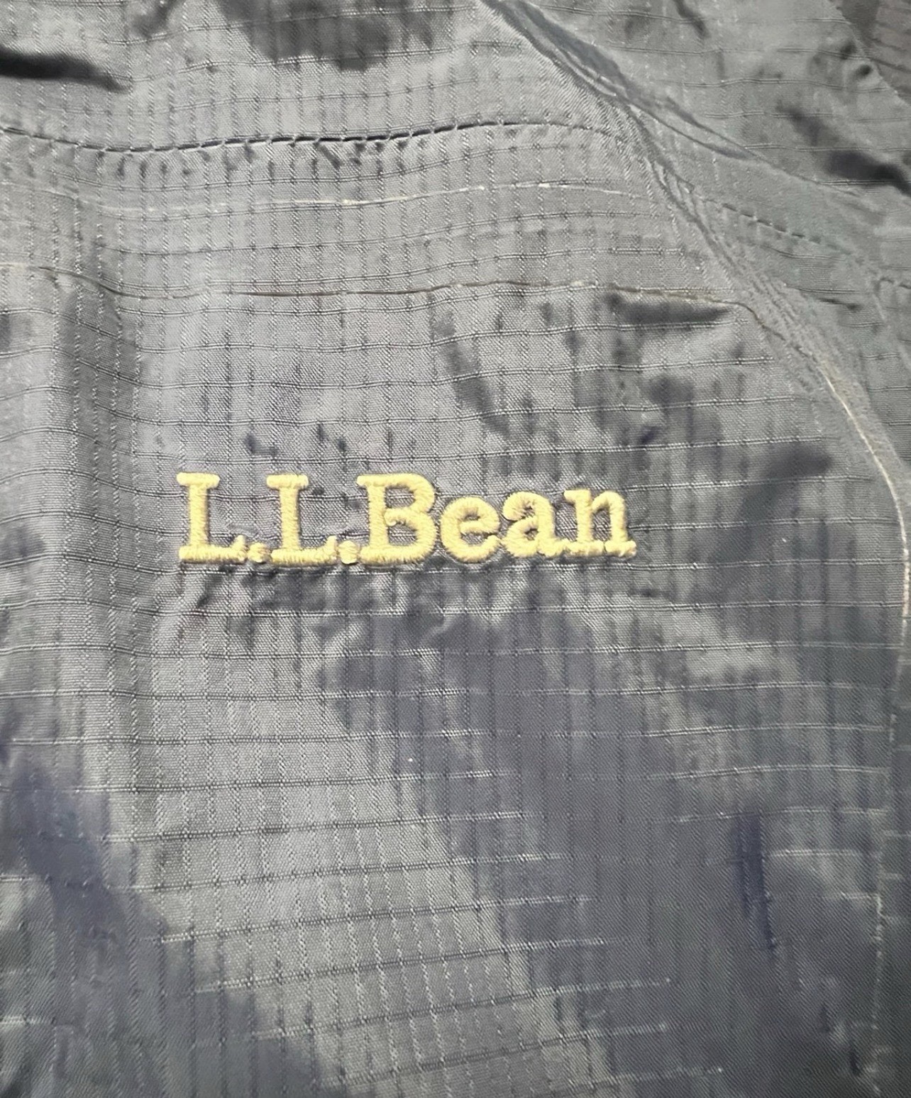 L.L. Bean Men’s Trail Model Rain Jacket Blue Large Regular OGTF8 Waterproof
