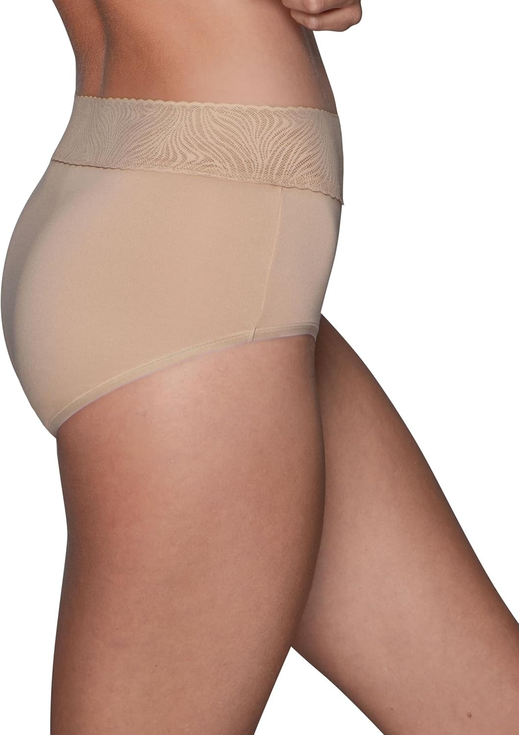3 Pack Vanity Fair Effortless Brief Panty 13476 Neutral Womens Sz 6-10 NWT