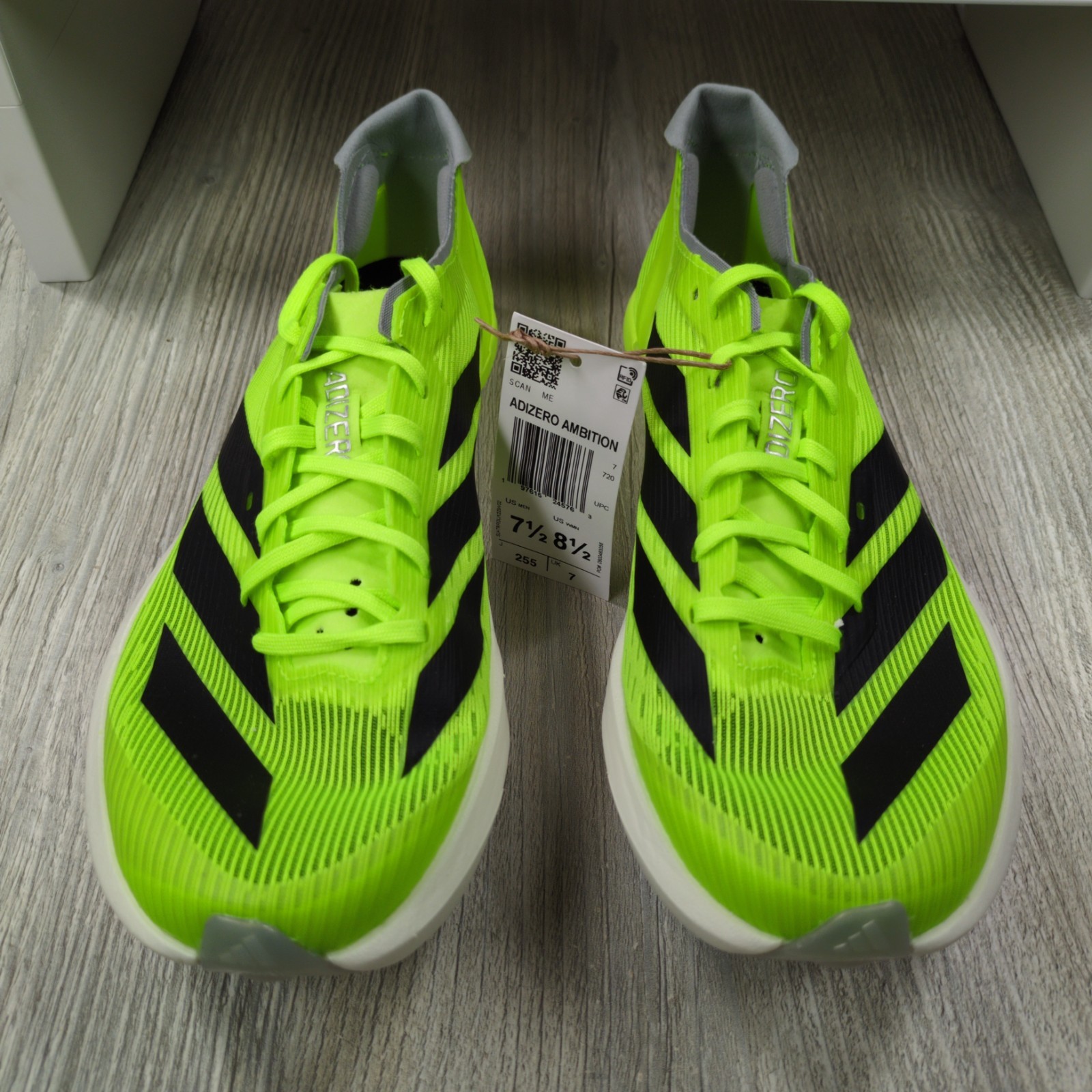 Adidas Adizero Ambition Track Spikes Lucid Green Mens Size 7.5 New IH5798