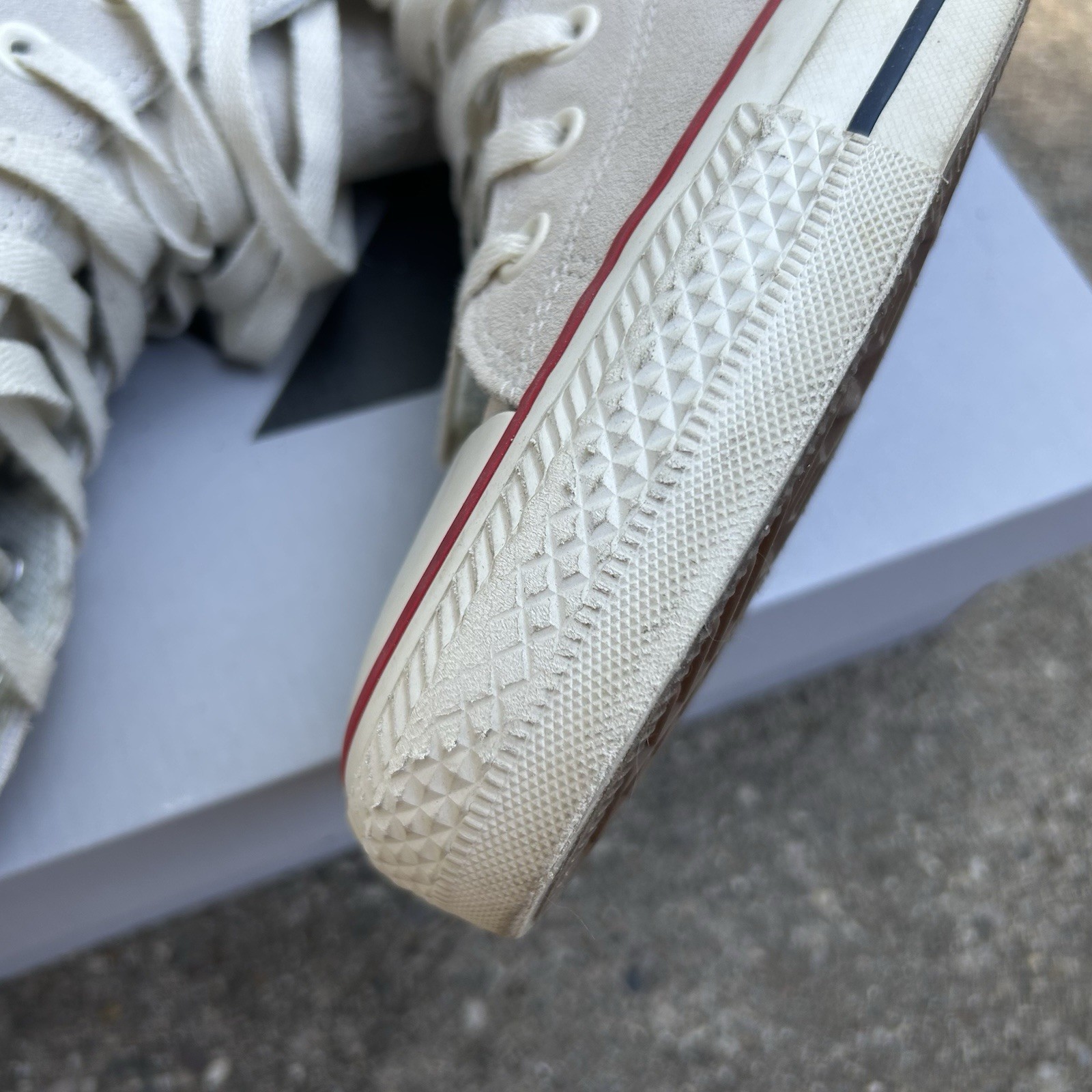 Converse Cons CTAS Pro Hi Egret Suede Mens US Size 10 Chuck Taylor Skate
