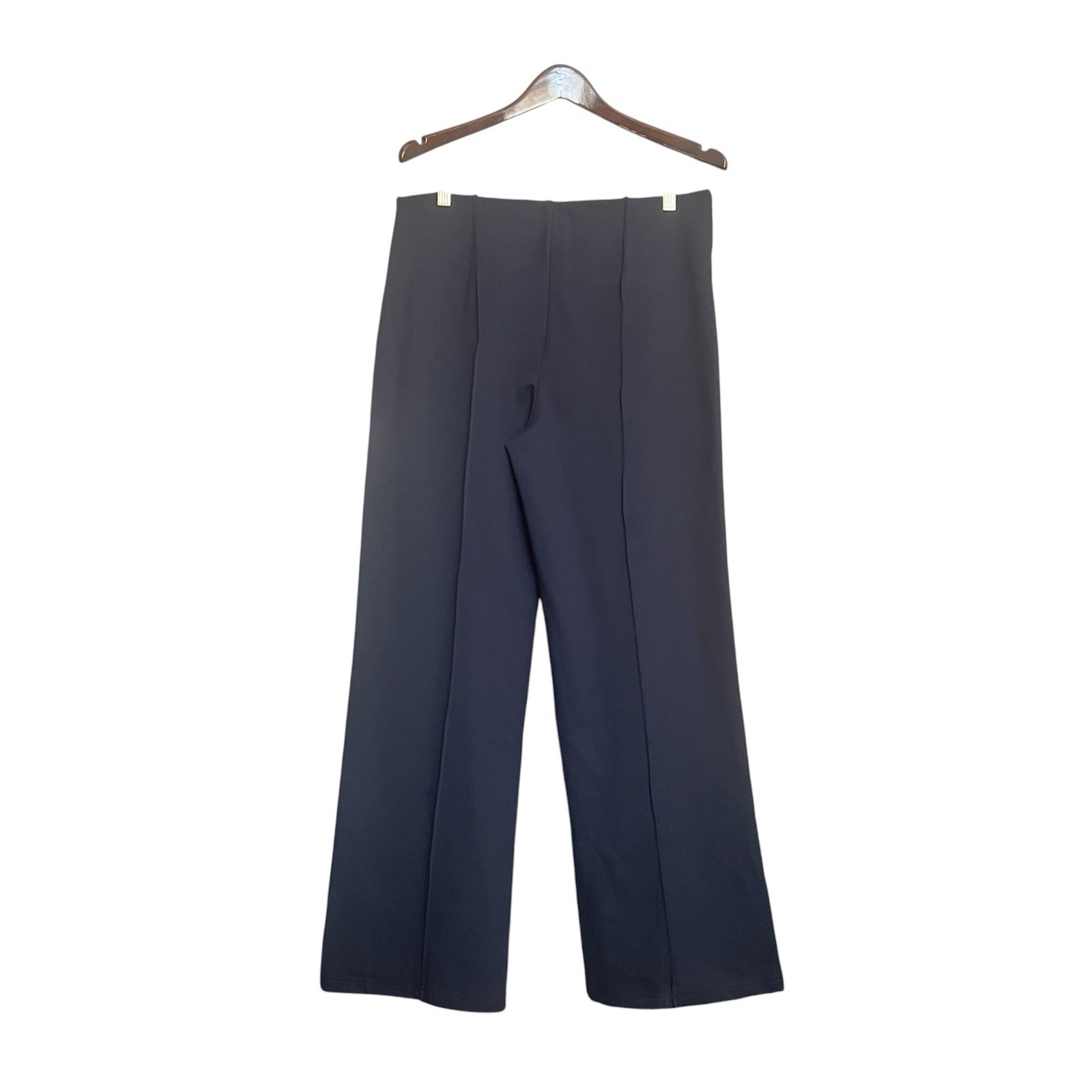 NWT OGLmove Straight Leg Creased Pants SZ L Navy Workwear Athleisure Stretch