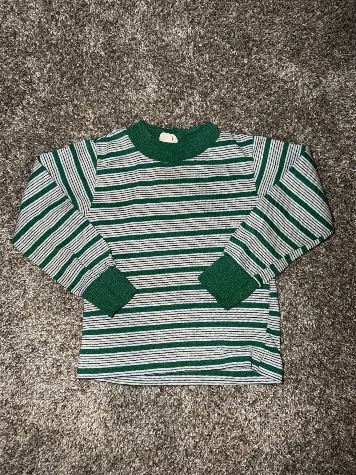 Vintage Striped Shirt Toddler Size 12-18 Months Long Sleeve
