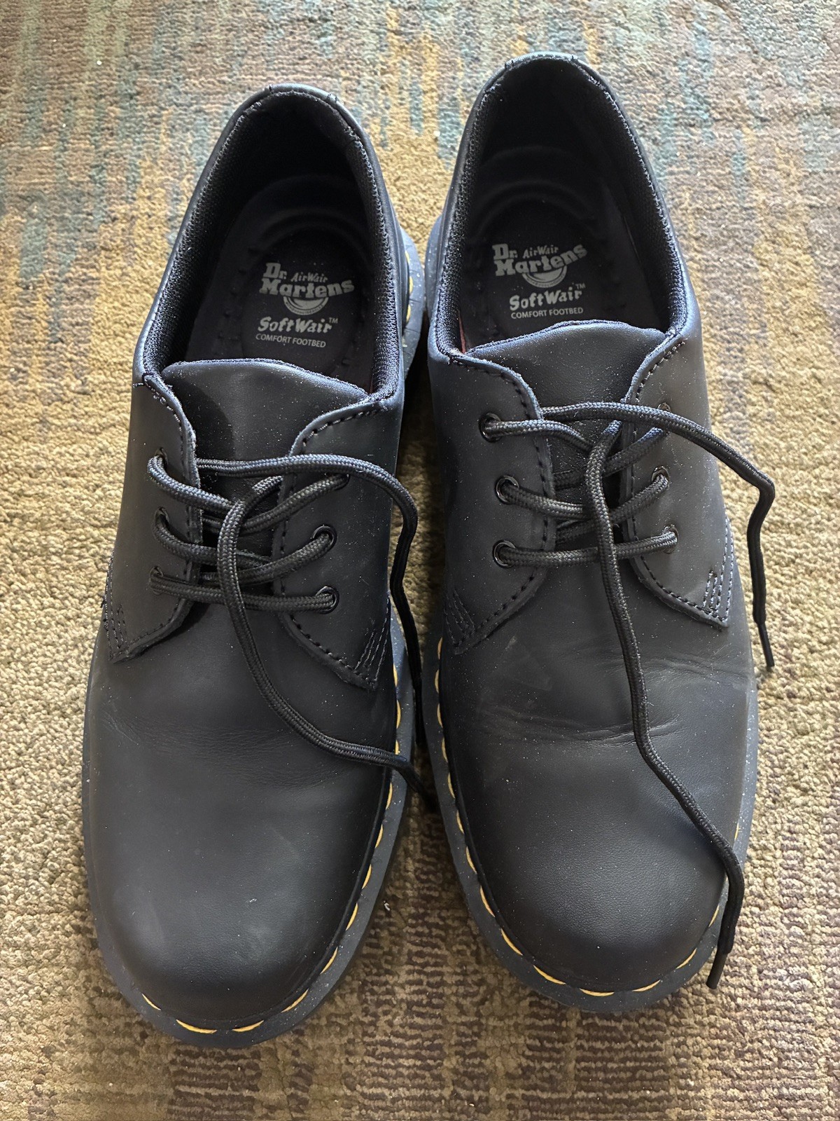 Dr Martens Oxford Shoes Men Size 10 Us 1461 Slip Resistant Soft Toe Work Black