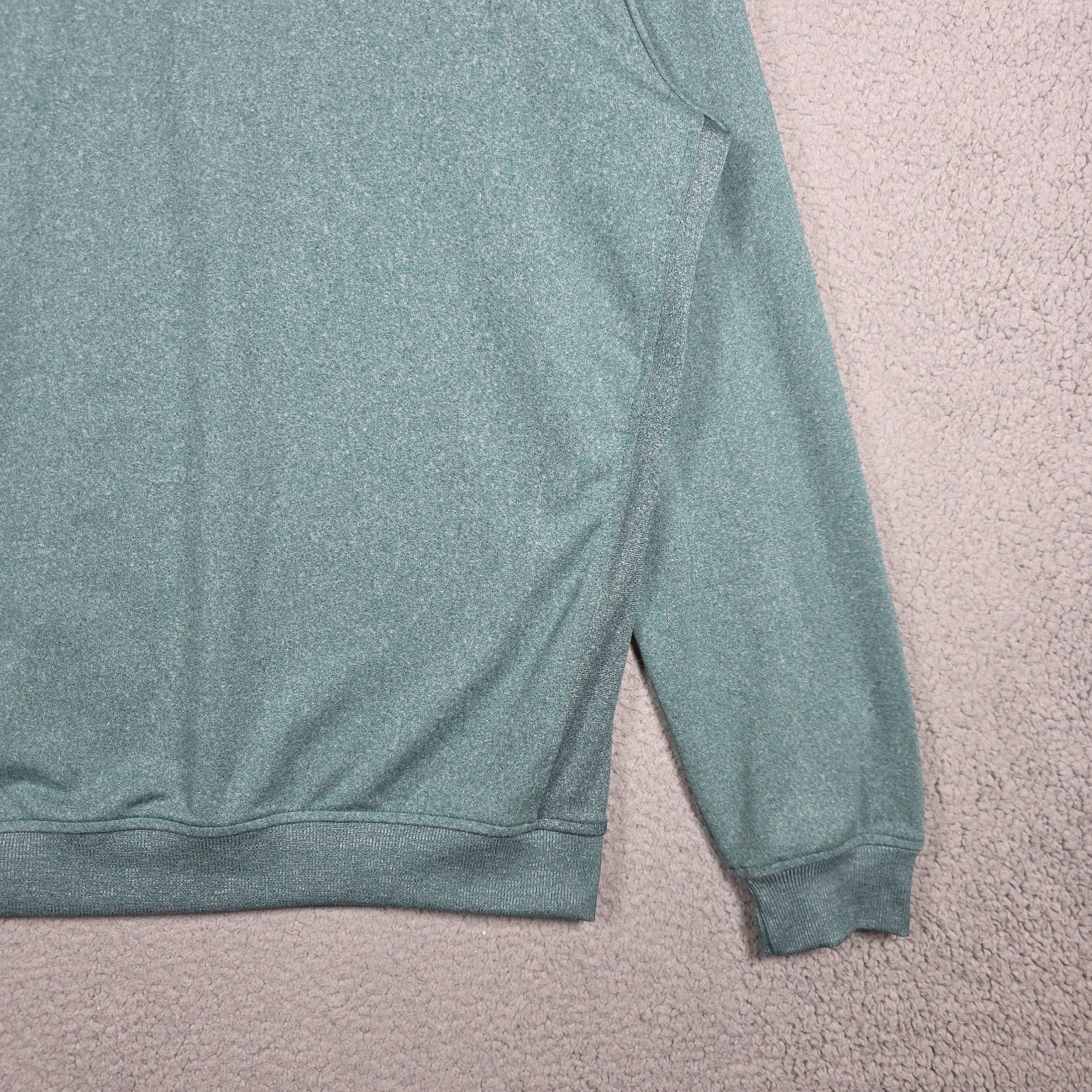 Adidas Golf Pullover Medium Hazel Blue 1/2 Zip Performance Stretch Lightweight