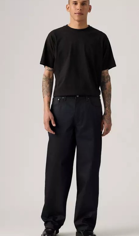 LEVI Premium 578 Baggy Coated. Black Choose Size