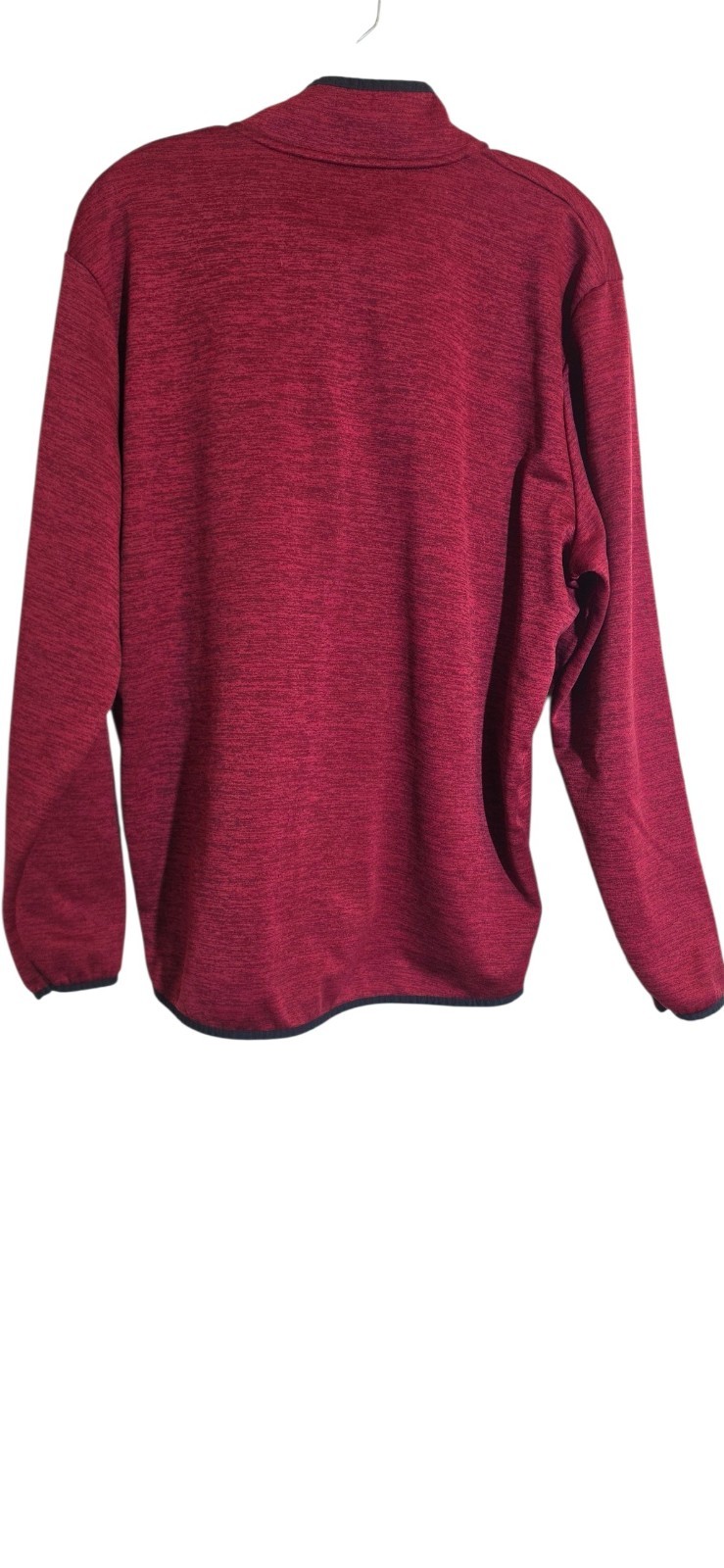 Under Armour Men’s Red Heather 1/4 Zip Loose Fit Fleece Pullover Jacket Large