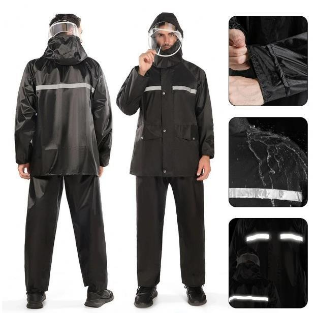 Rain Suit for Men Women Jackets Pant Gear Raincoat Waterproof motorcycle