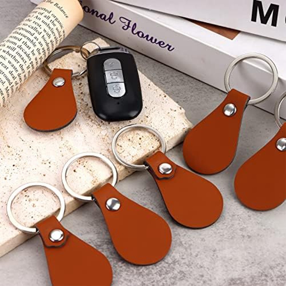 50Pcs DIY Leather with Rivets in White Po9603