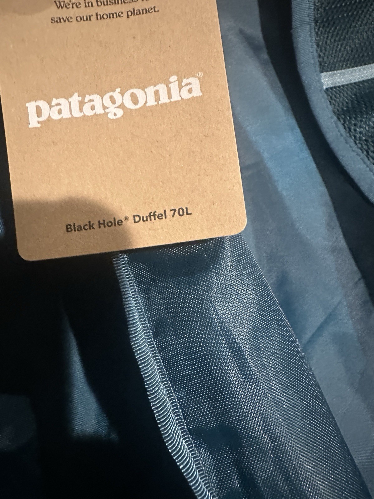 New Patagonia Black Hole Duffel 70l Tide