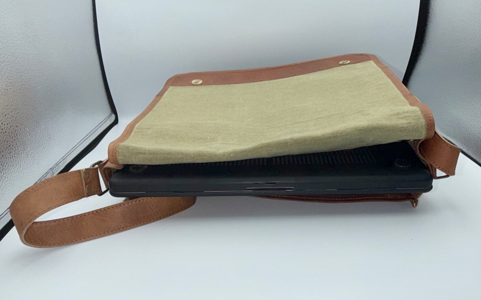 Men’s Genuine Leather Laptop Messenger Bag Briefcase Satchel Vintage Handmade