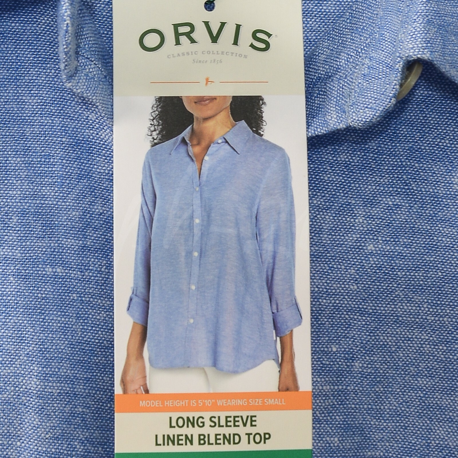 Orvis WomensLong Sleeve Linen Blend Top Shirts select colors and size