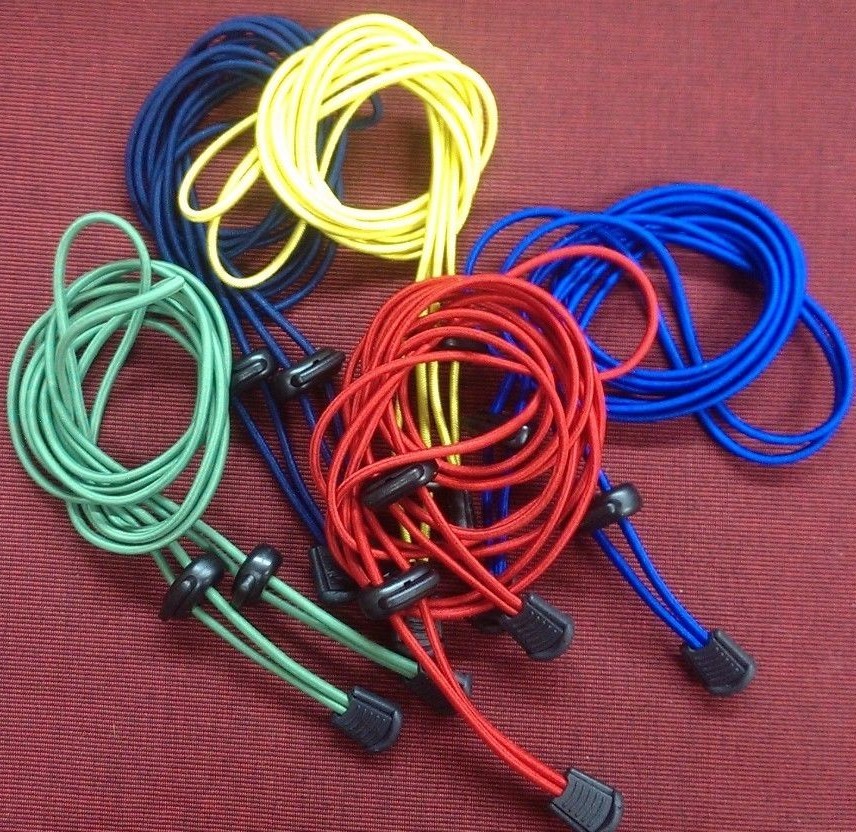 Elastic No-Tie Shoelace Strings Locking Laces Shoe Fastening w/ Toggles & Ends