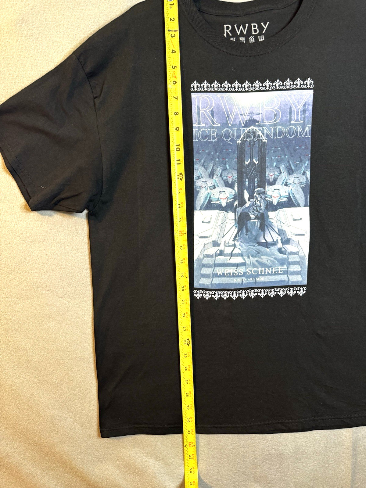 RWBY: Ice Queendom Weiss Schnee Nightmare Side Double-Sided T-Shirt Size XL 2022