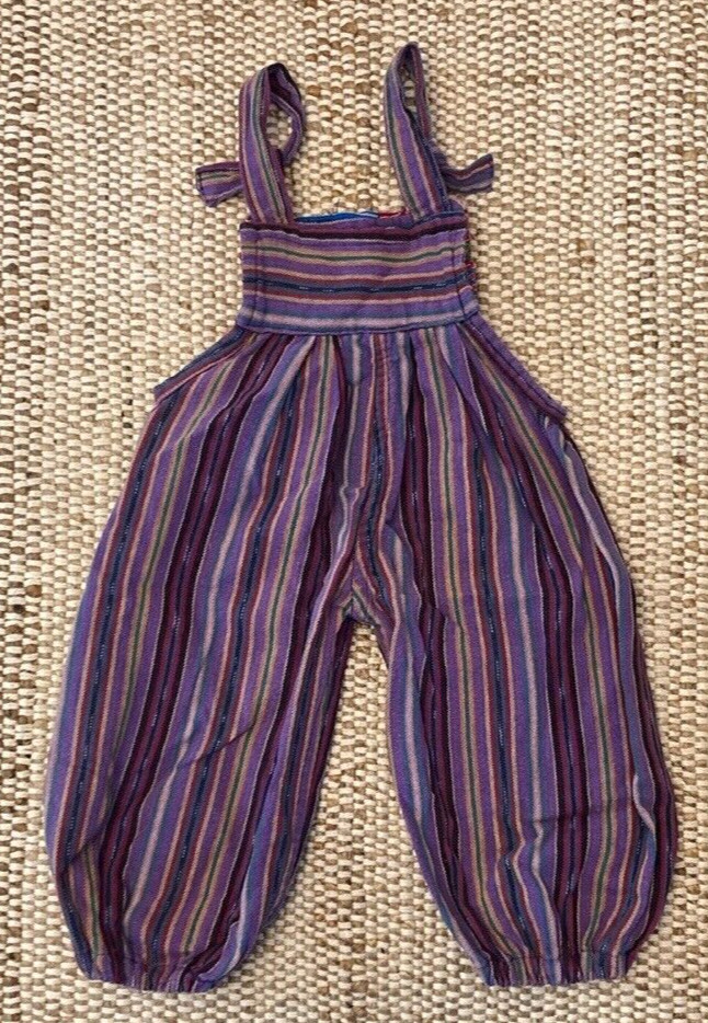 Vintage Guatemalan Child Toddler Overall Jogger 2T Unisex Y2K