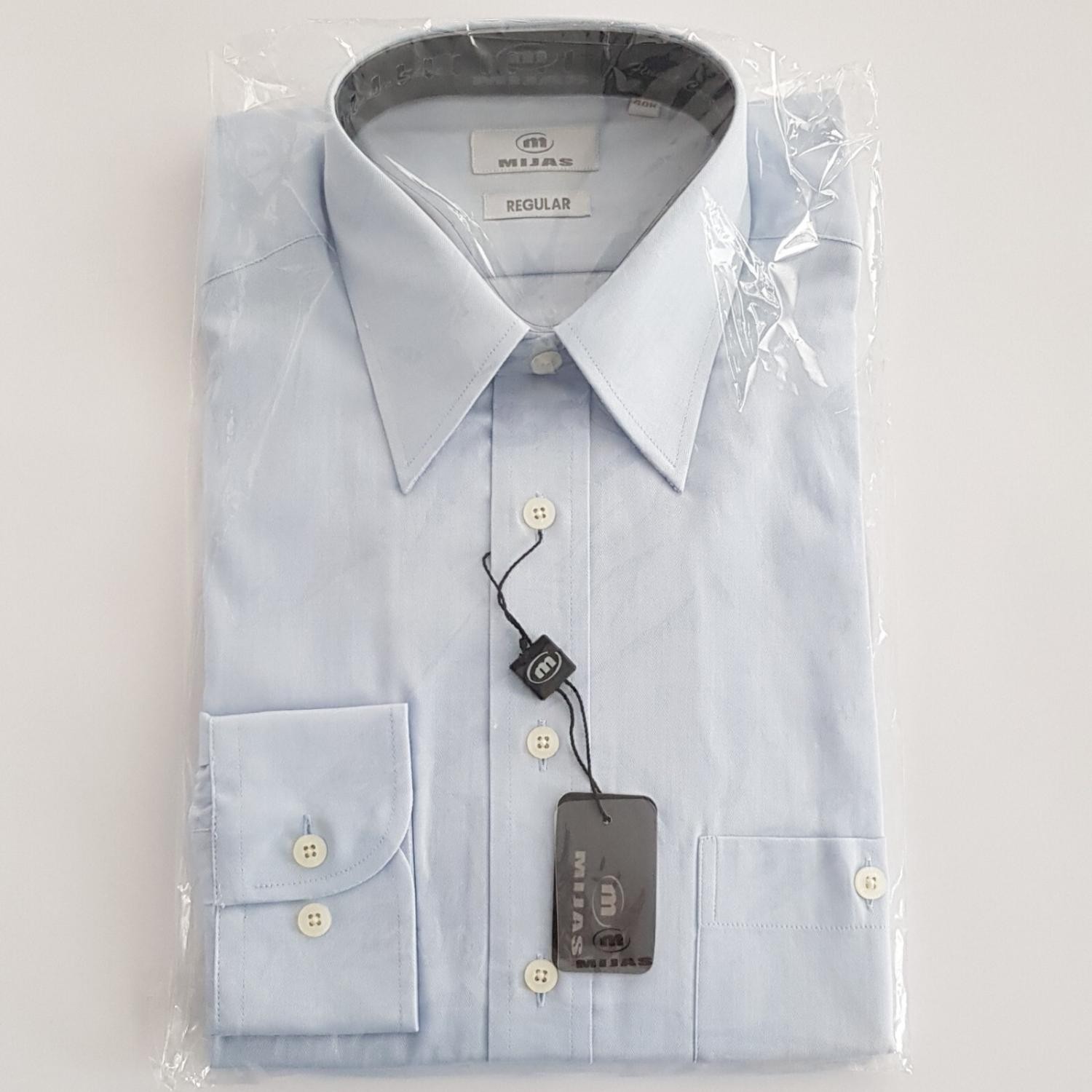 Original Mijas men’s business shirt Kent long sleeve blue regular size 40