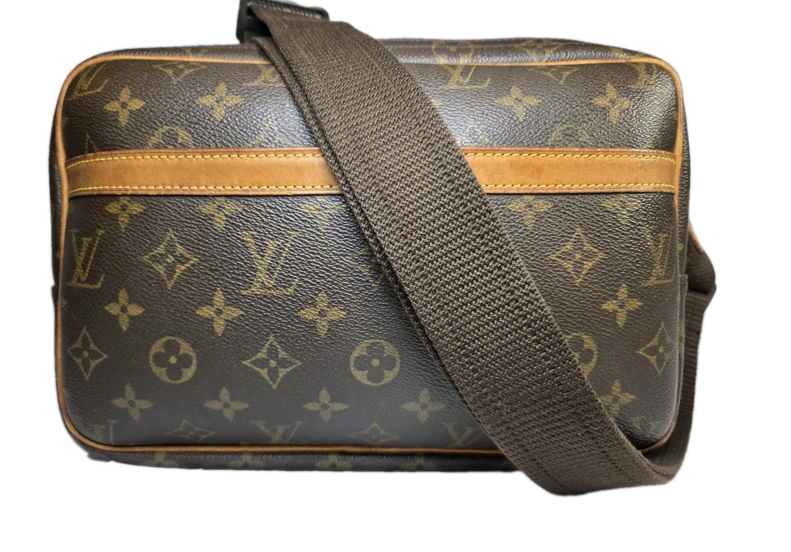Louis Vuitton LV Monogram Logo Reporter PM Crossbody Bag M45254 France