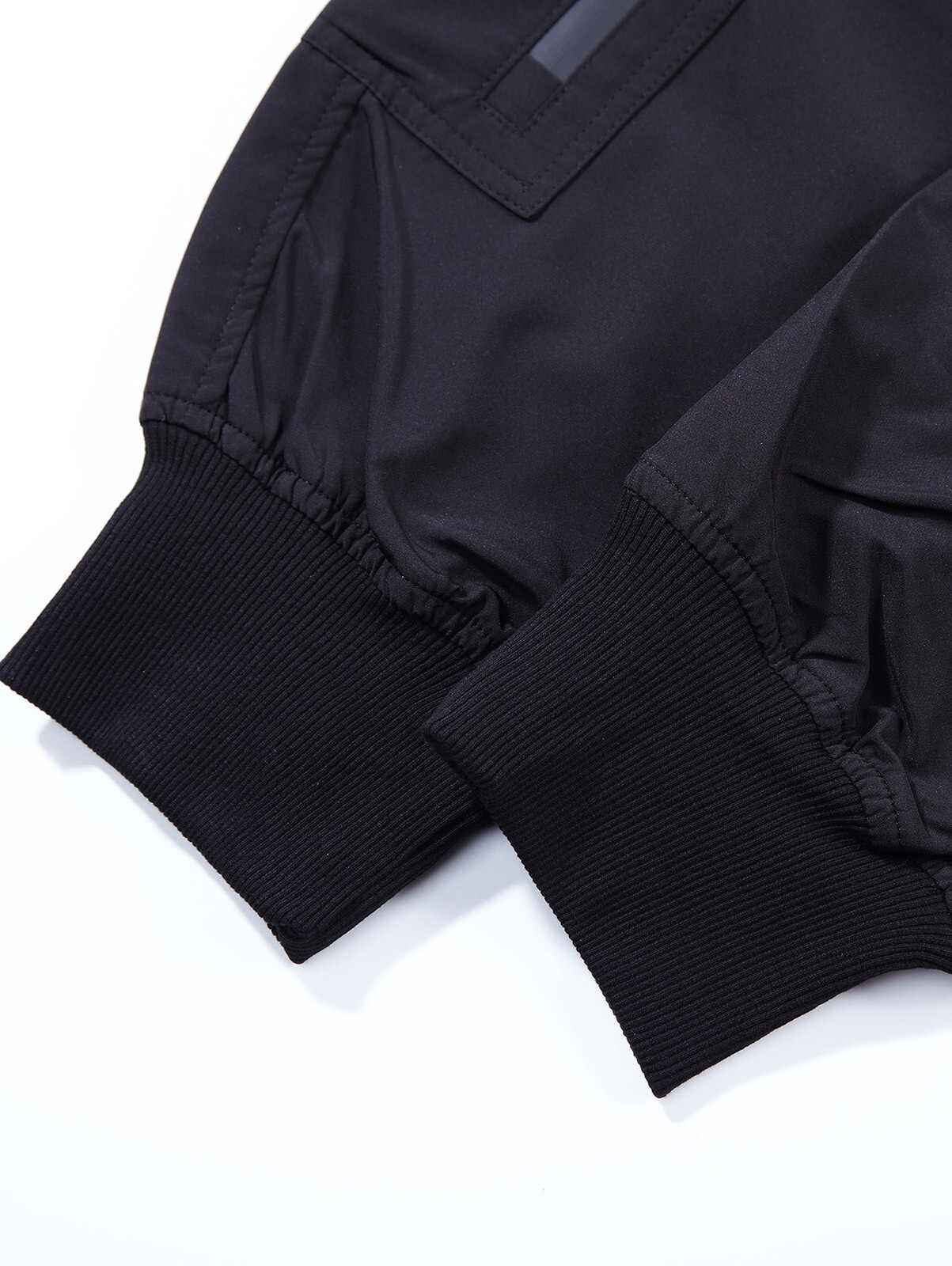 Niepce Black Strapped Pants Techwear Streetwear Cargo Joggers for Men