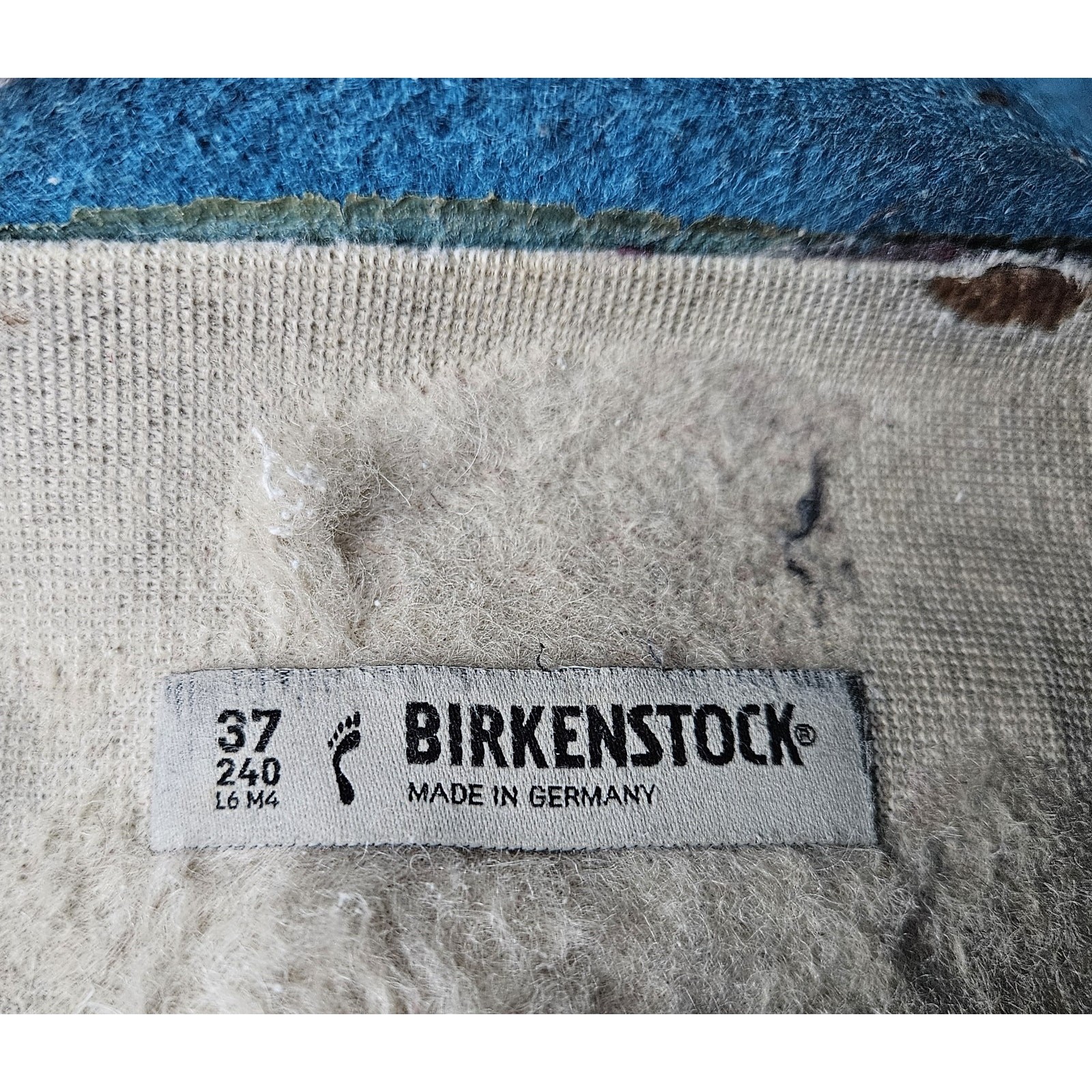 BIRKENSTOCK Kaprun Wool Felt Slip On Clogs Women’s 6 – 6.5 EU37 Happy Blue FAIR